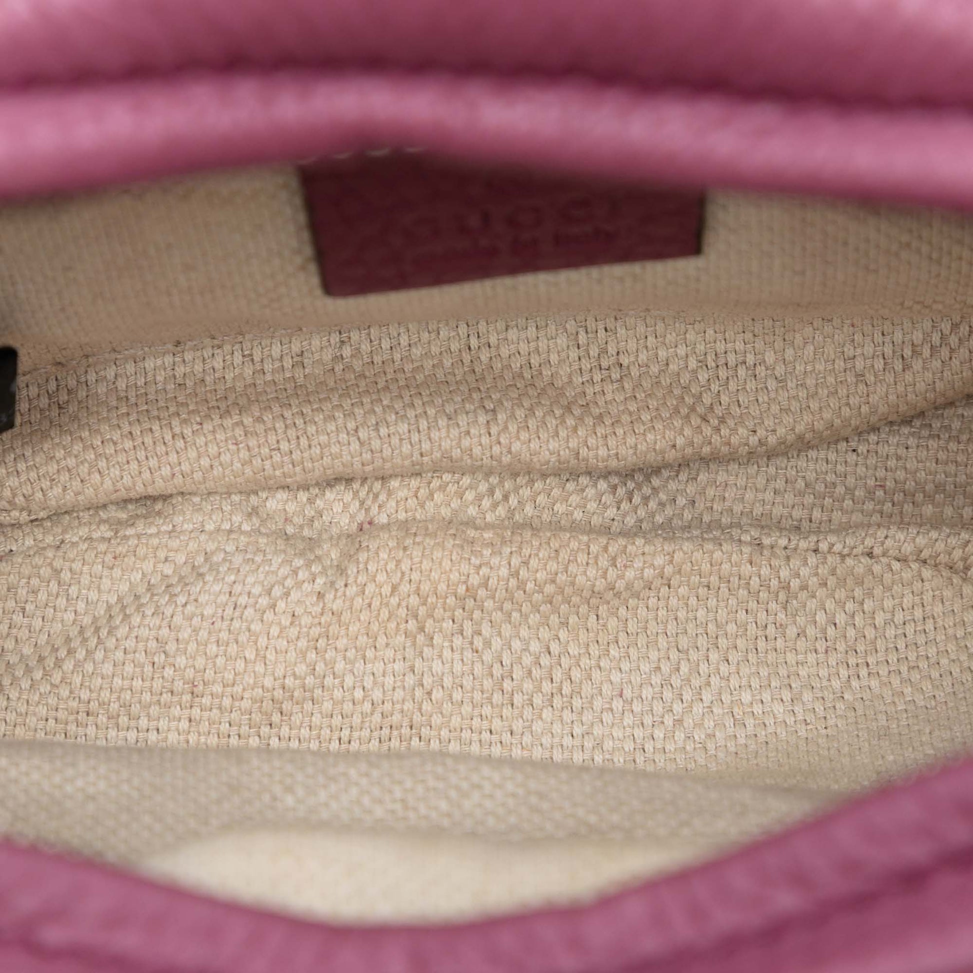 Gucci Mini Pebbled Calfskin Soho Chain Crossbody