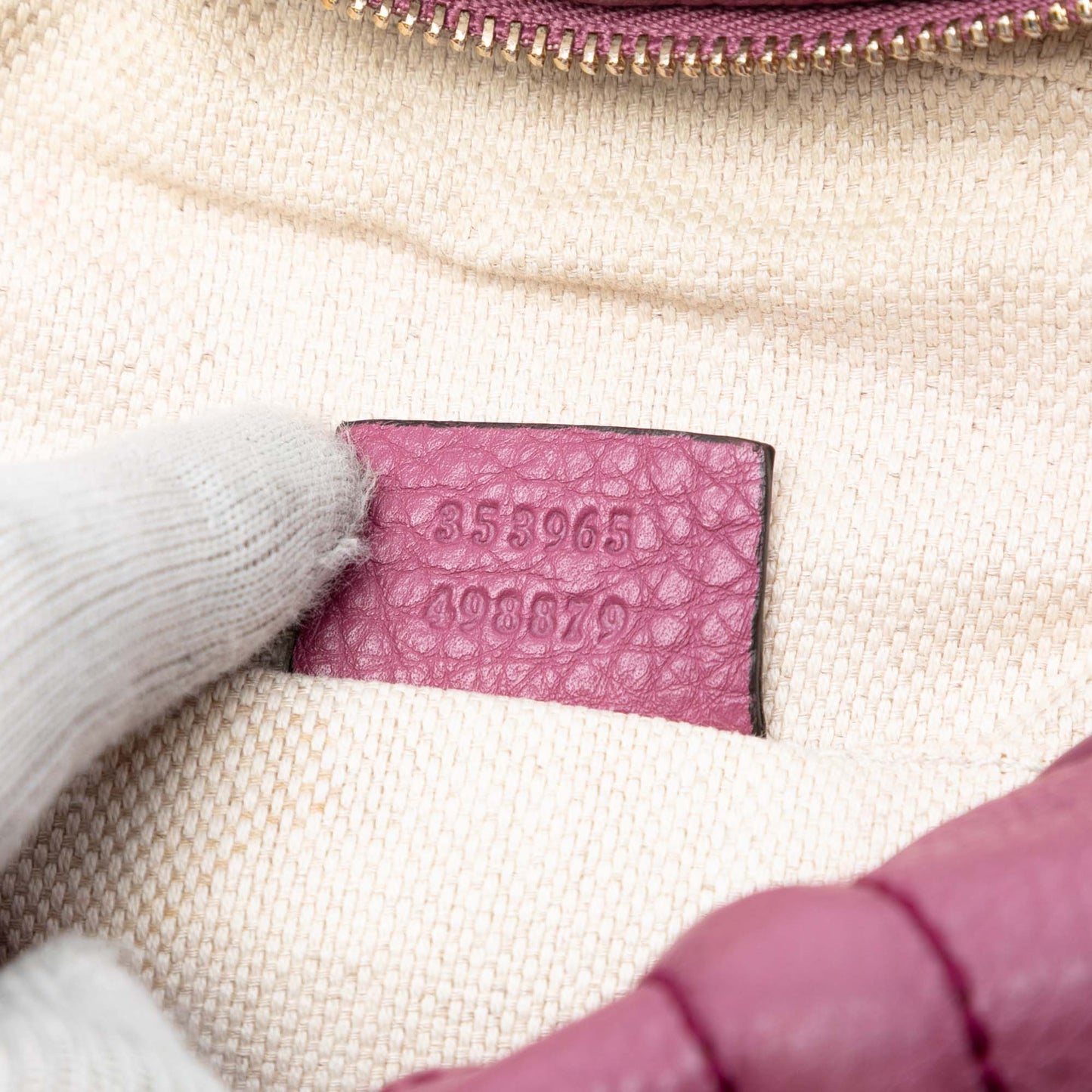 Gucci Mini Pebbled Calfskin Soho Chain Crossbody