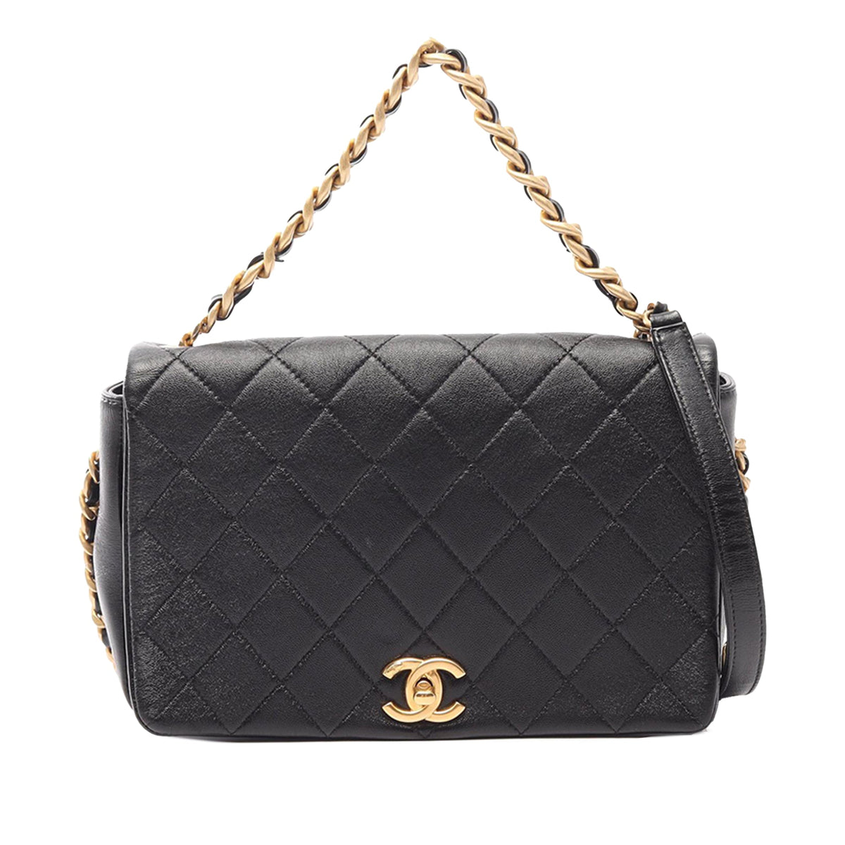 Chanel CC Quilted Calfskin Single Flap