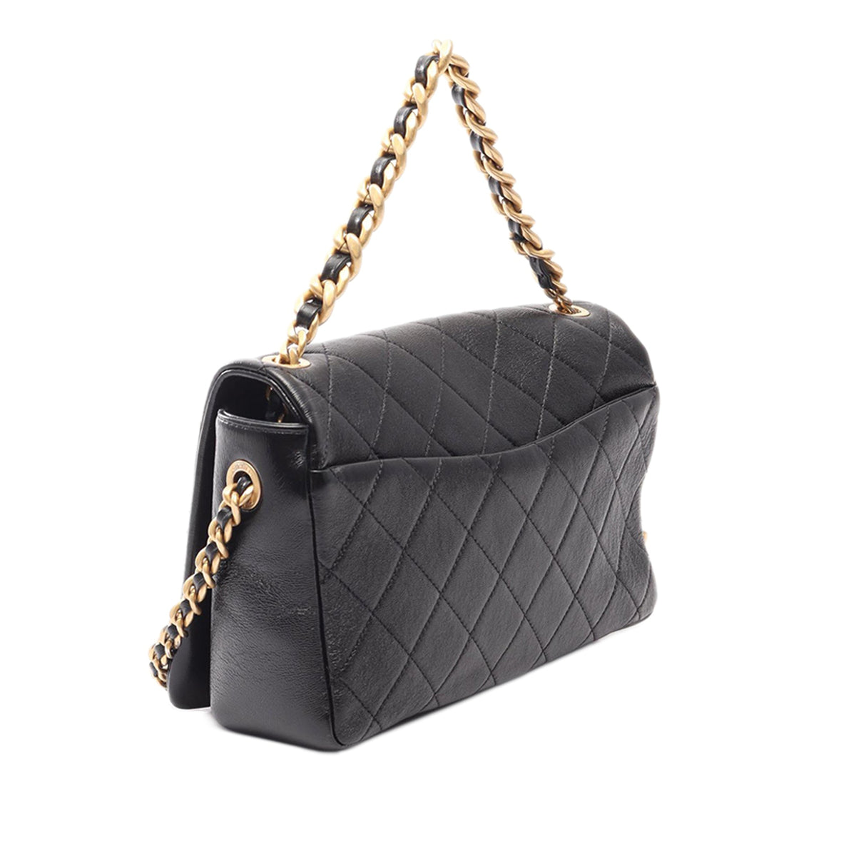 Chanel CC Quilted Calfskin Single Flap