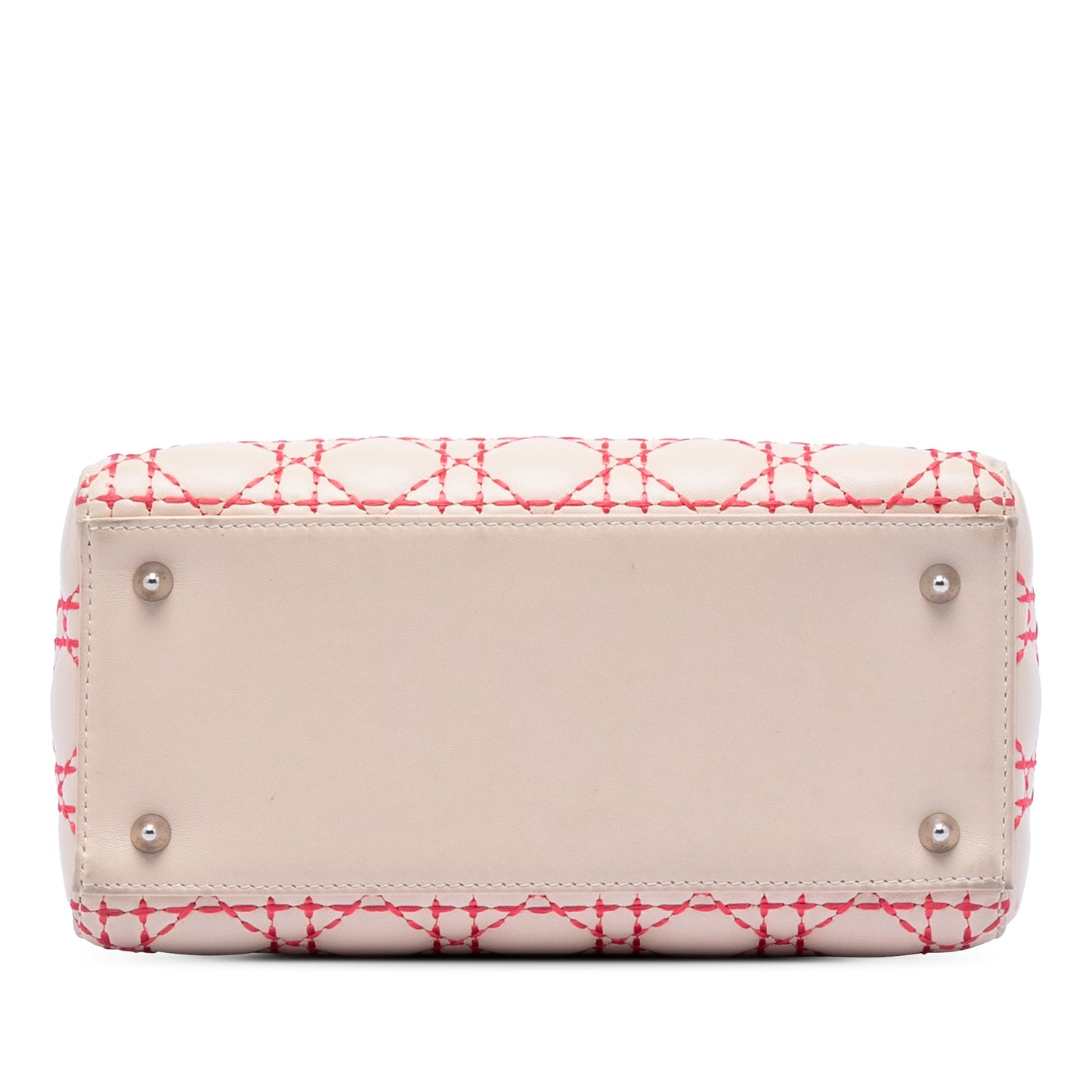 Medium Lambskin Cannage Stitched Lady Dior