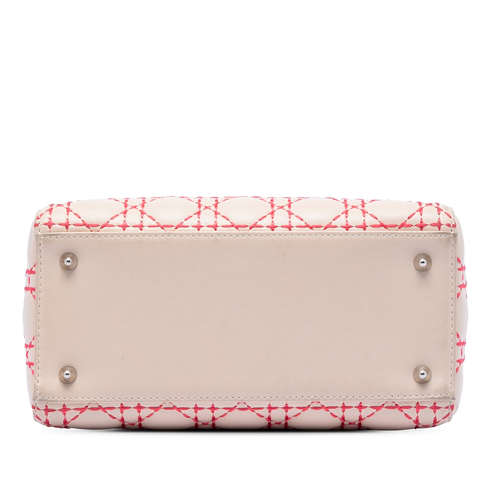 Medium Lambskin Cannage Stitched Lady Dior