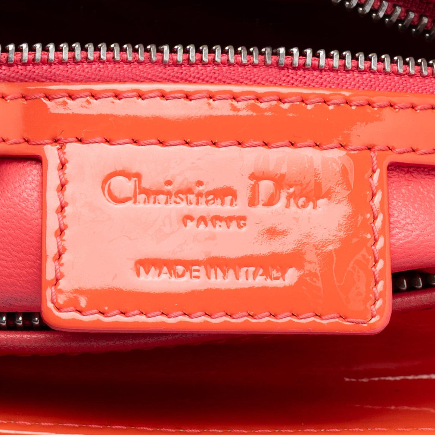 Medium Lambskin Cannage Stitched Lady Dior
