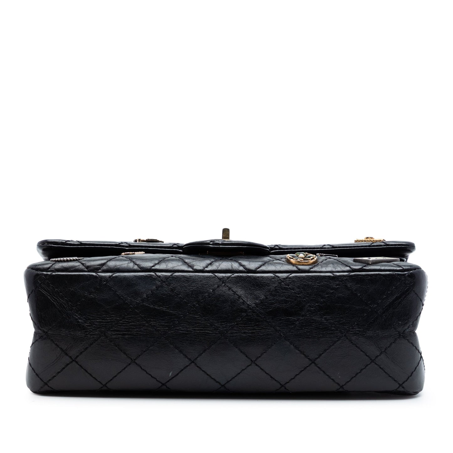 Chanel Quilted Aged Calfskin Reissue 2.55 Lucky Charms Double Flap 225