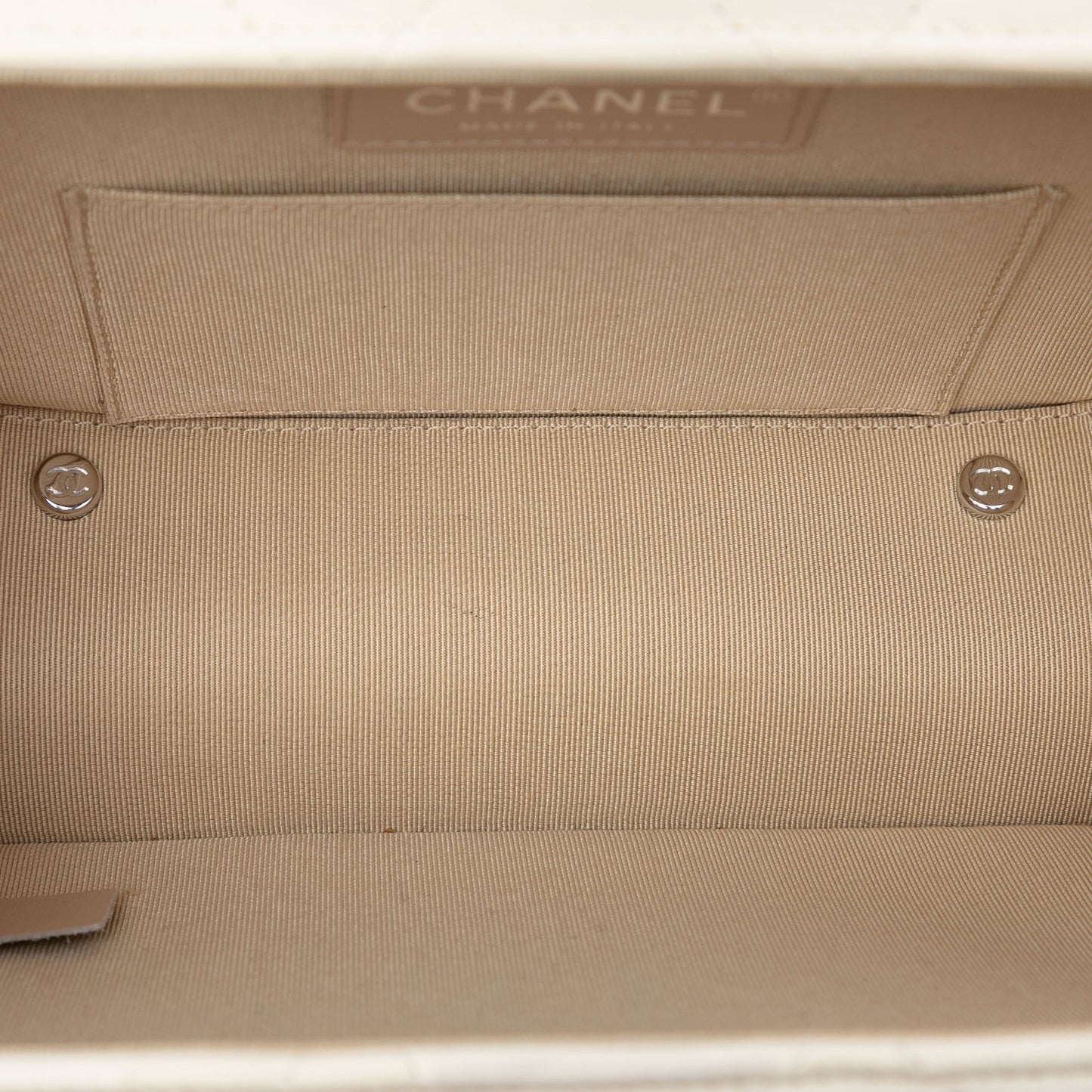 Chanel Quilted Lambskin Metal Bar Convertible Clutch