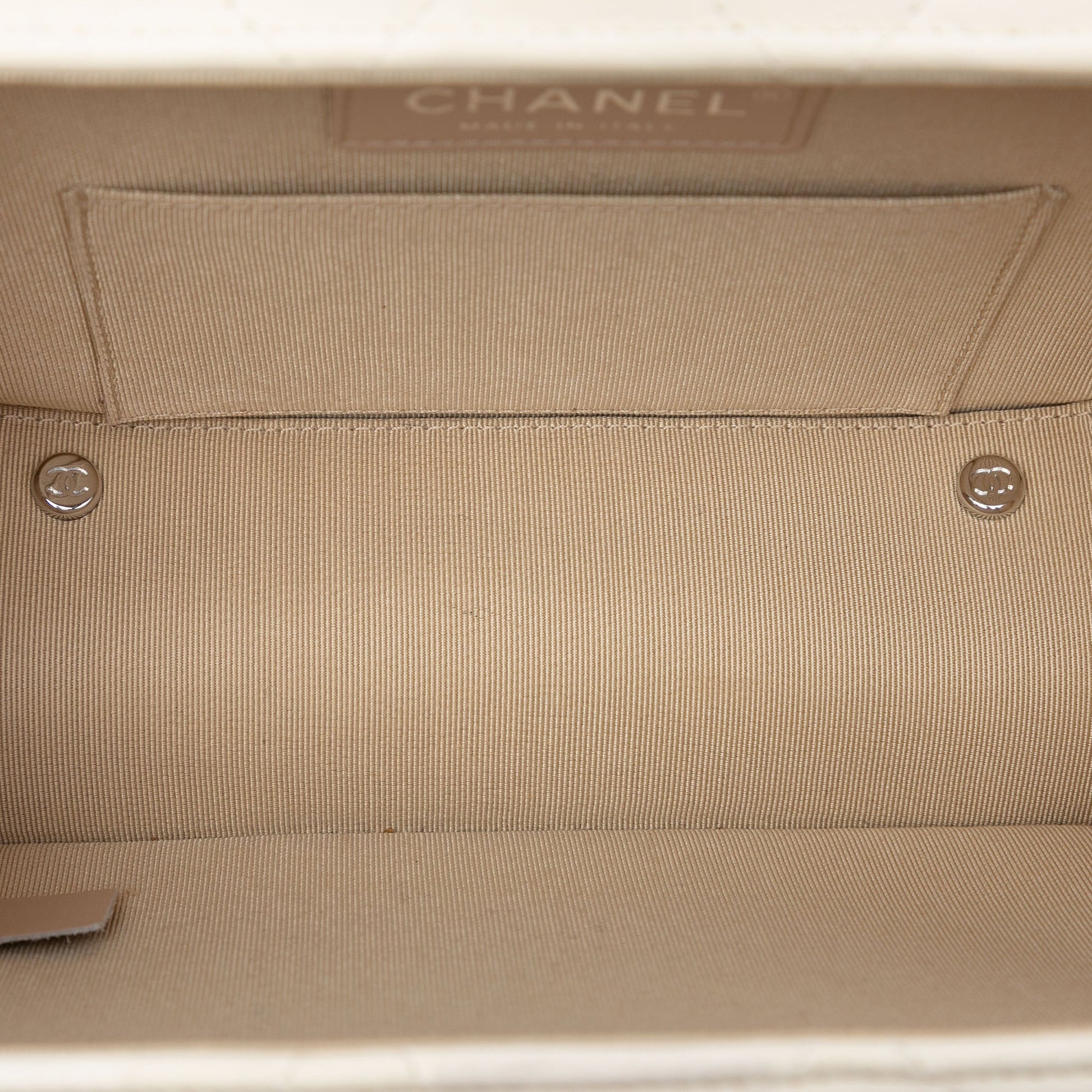 Chanel Quilted Lambskin Metal Bar Convertible Clutch