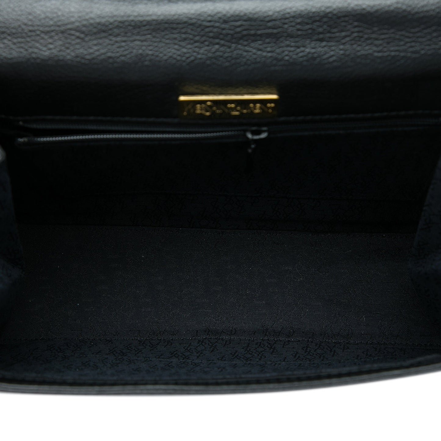Saint Laurent Textured Leather Monogram Top Handle Bag