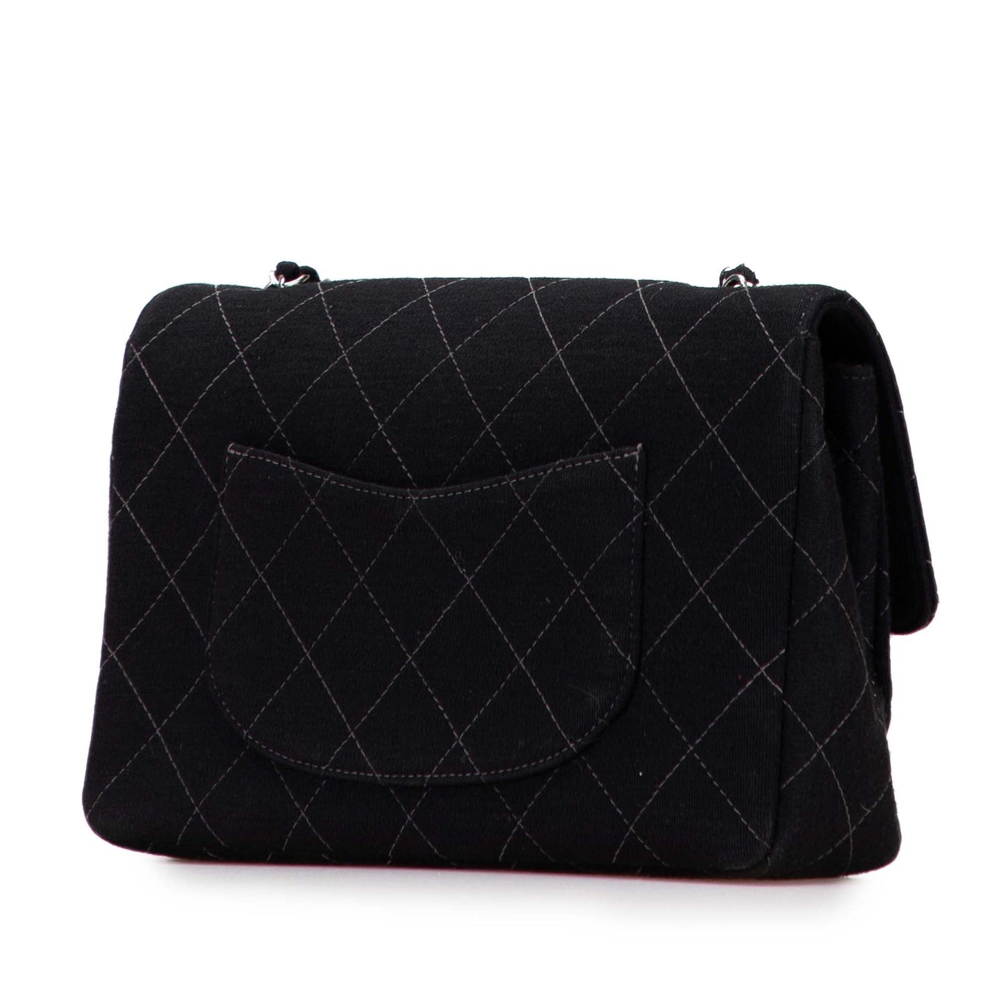 Chanel Medium Quilted Jersey Single Flap
