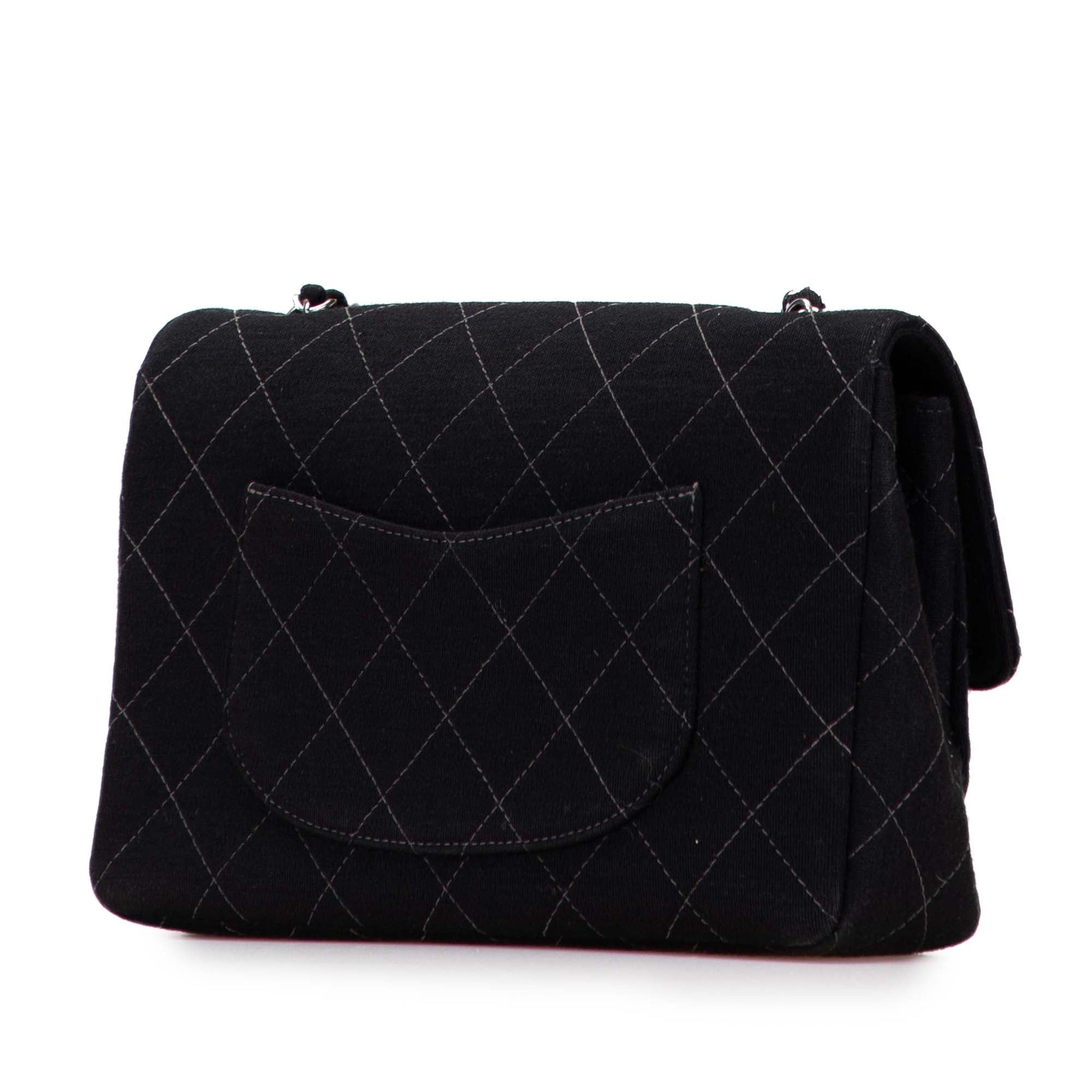 Chanel Medium Quilted Jersey Single Flap