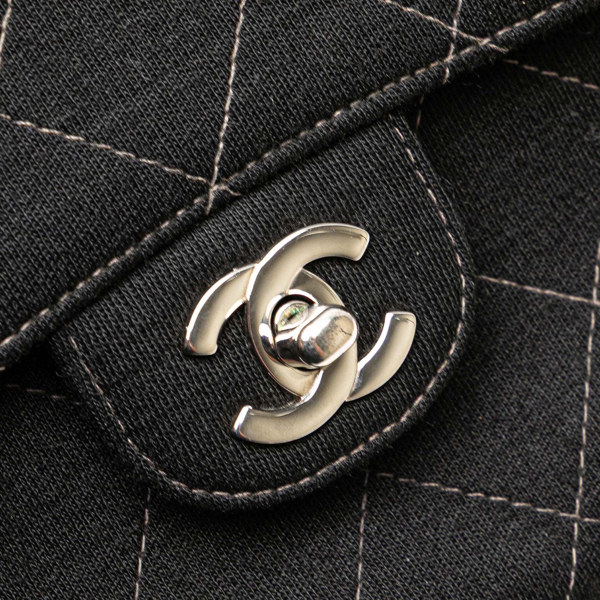 Chanel Medium Quilted Jersey Single Flap