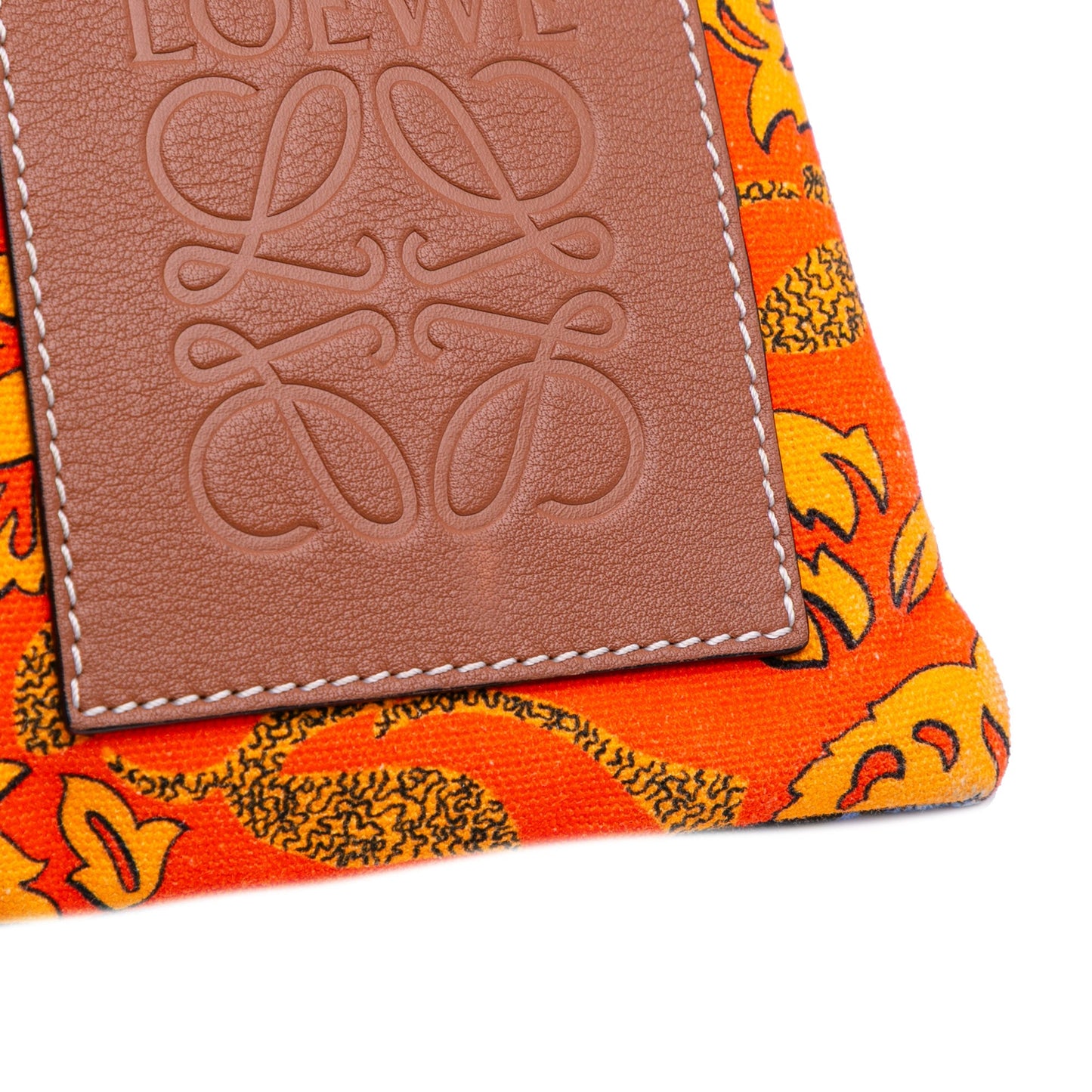 LOEWE Paulas Ibiza Canvas Angel Drawstring Crossbody
