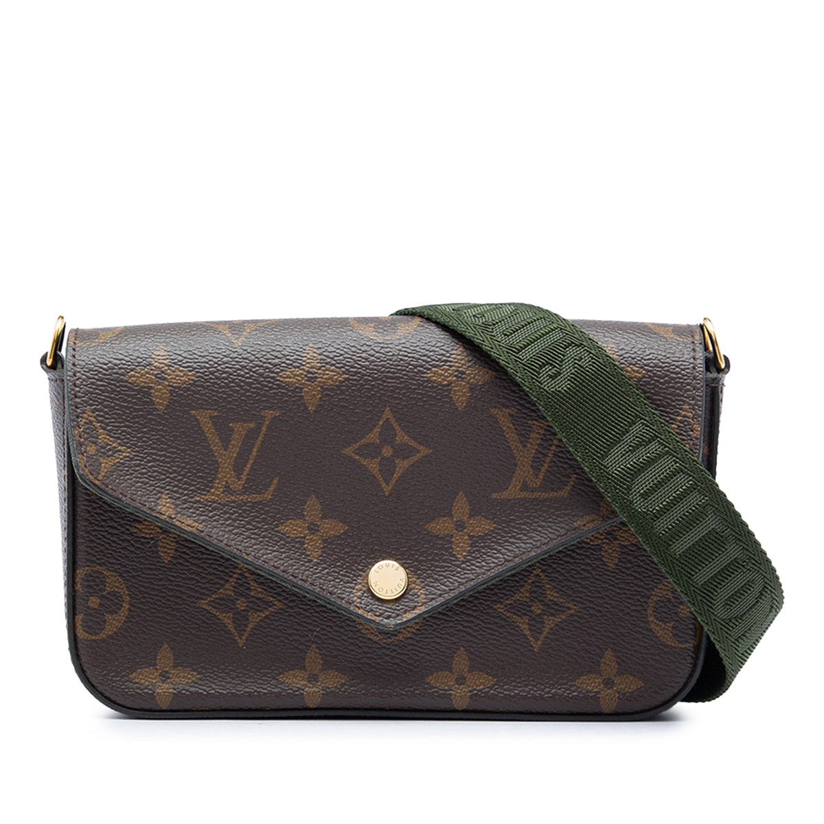 Louis Vuitton Monogram Felicie Strap And Go — Brown