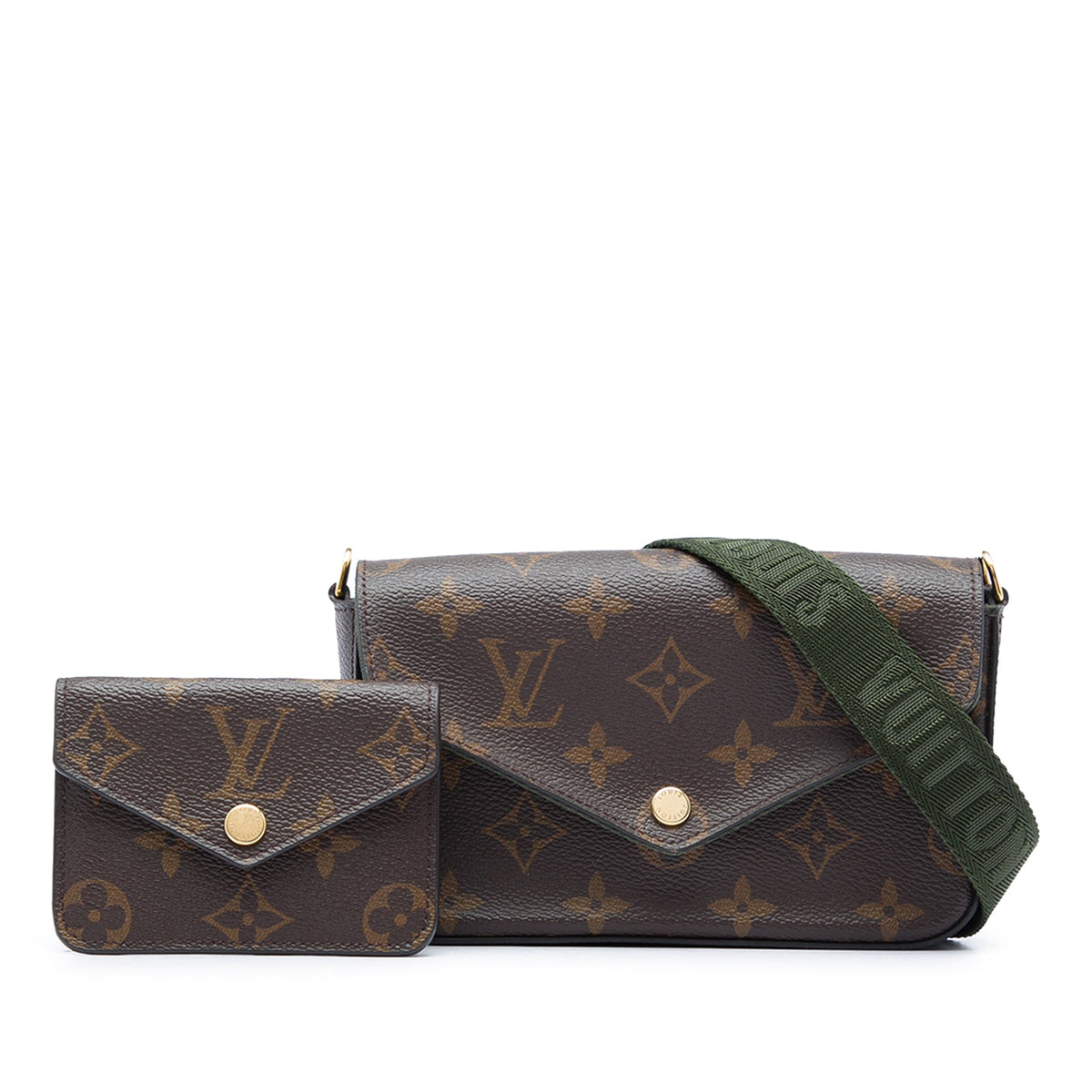 Louis Vuitton Monogram Felicie Strap And Go — Brown
