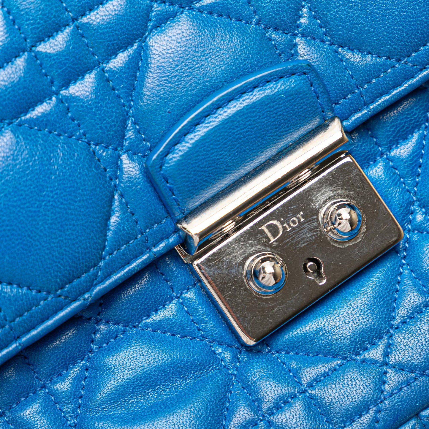 Dior Lambskin Cannage Miss Dior Promenade Chain Crossbody