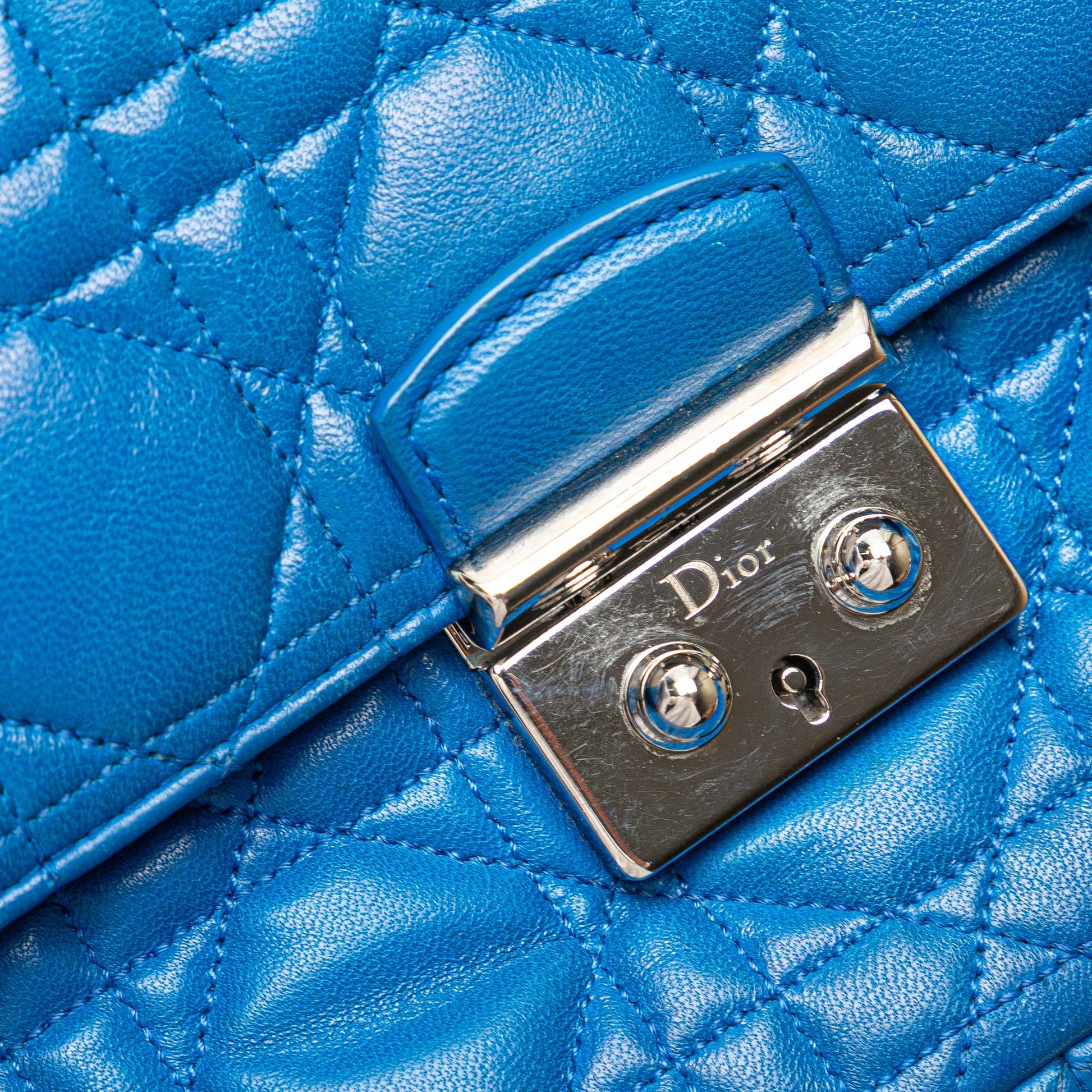 Dior Lambskin Cannage Miss Dior Promenade Chain Crossbody