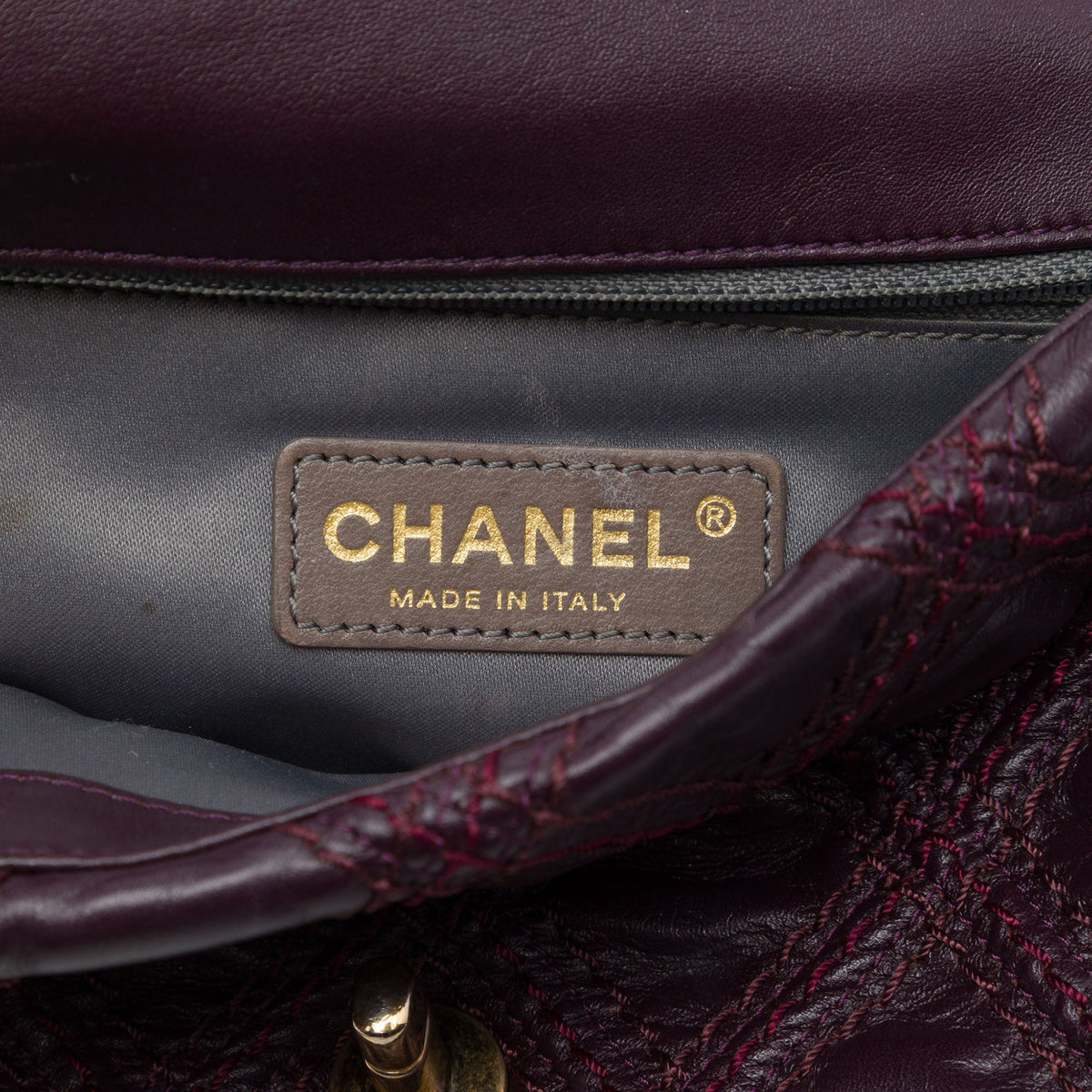 Chanel Paris Bombay Small CC Calfskin Triptych Flap — Purple