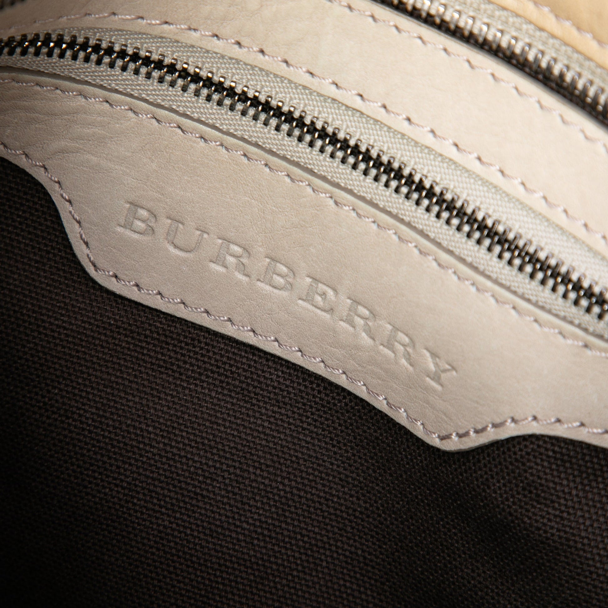 Burberry Smoke Check Coated Canvas Brooklyn Hobo