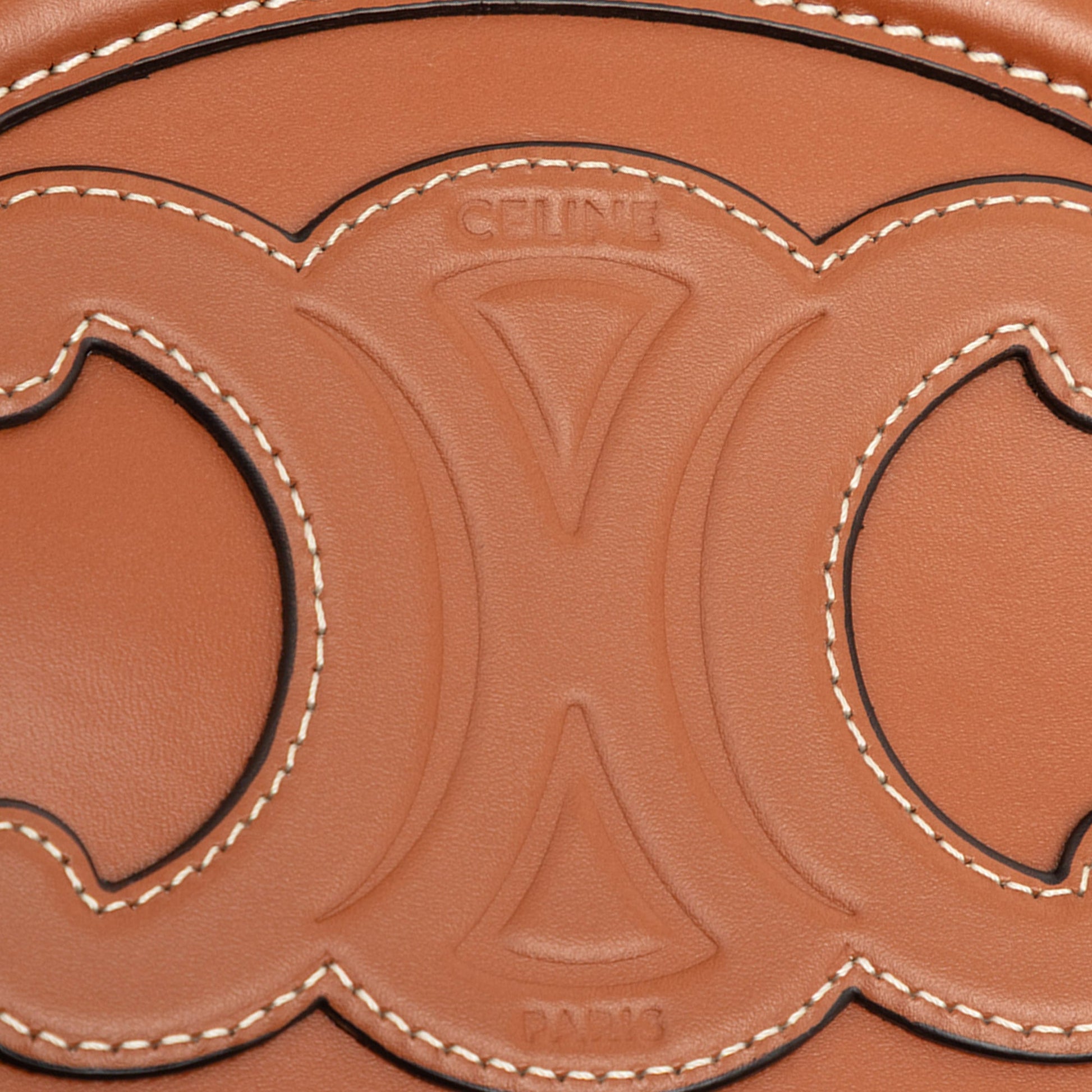 Celine Small Calfskin Cuir Triomphe Oval Crossbody