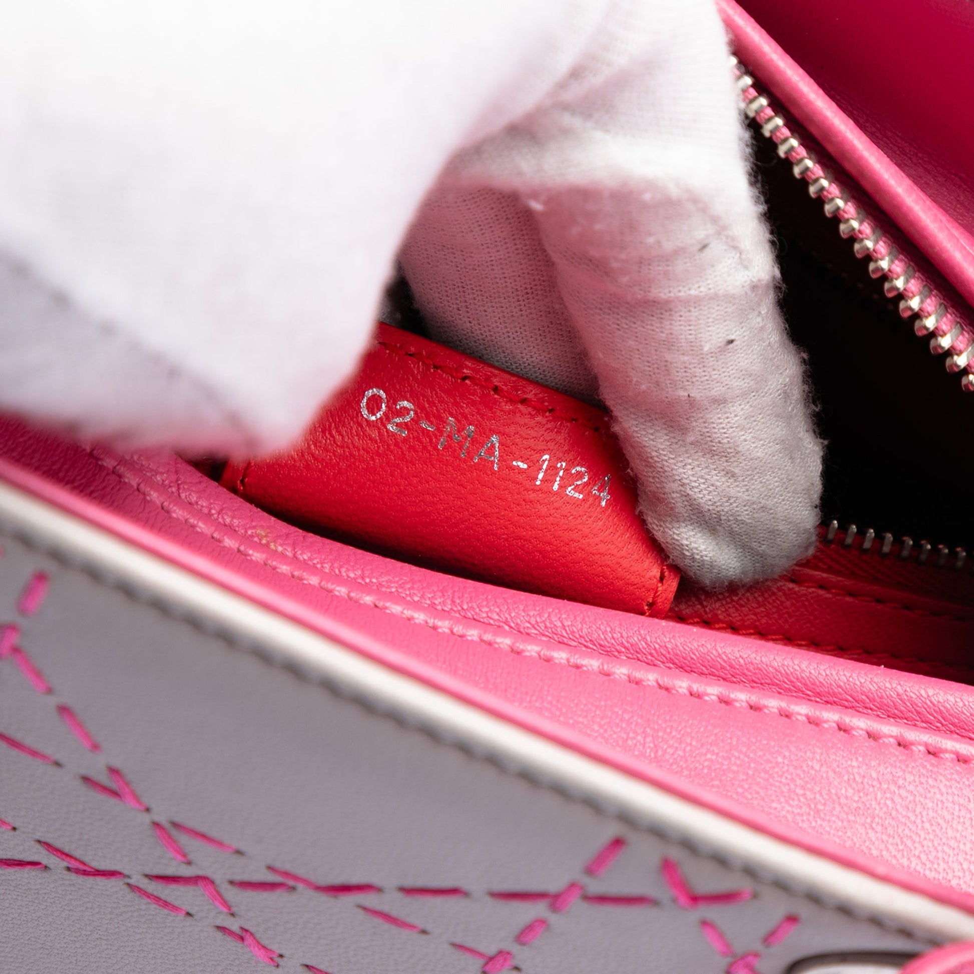 Dior Medium Tricolor Lambskin Macrocannage Stitched Lady Dior