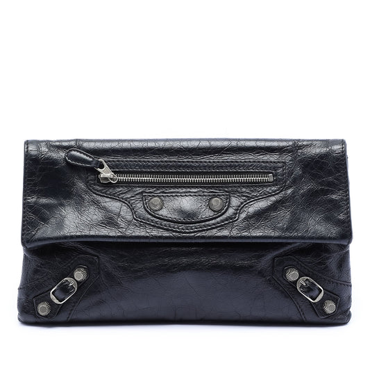 Balenciaga Lambskin Motocross Giant 12 Envelope Clutch