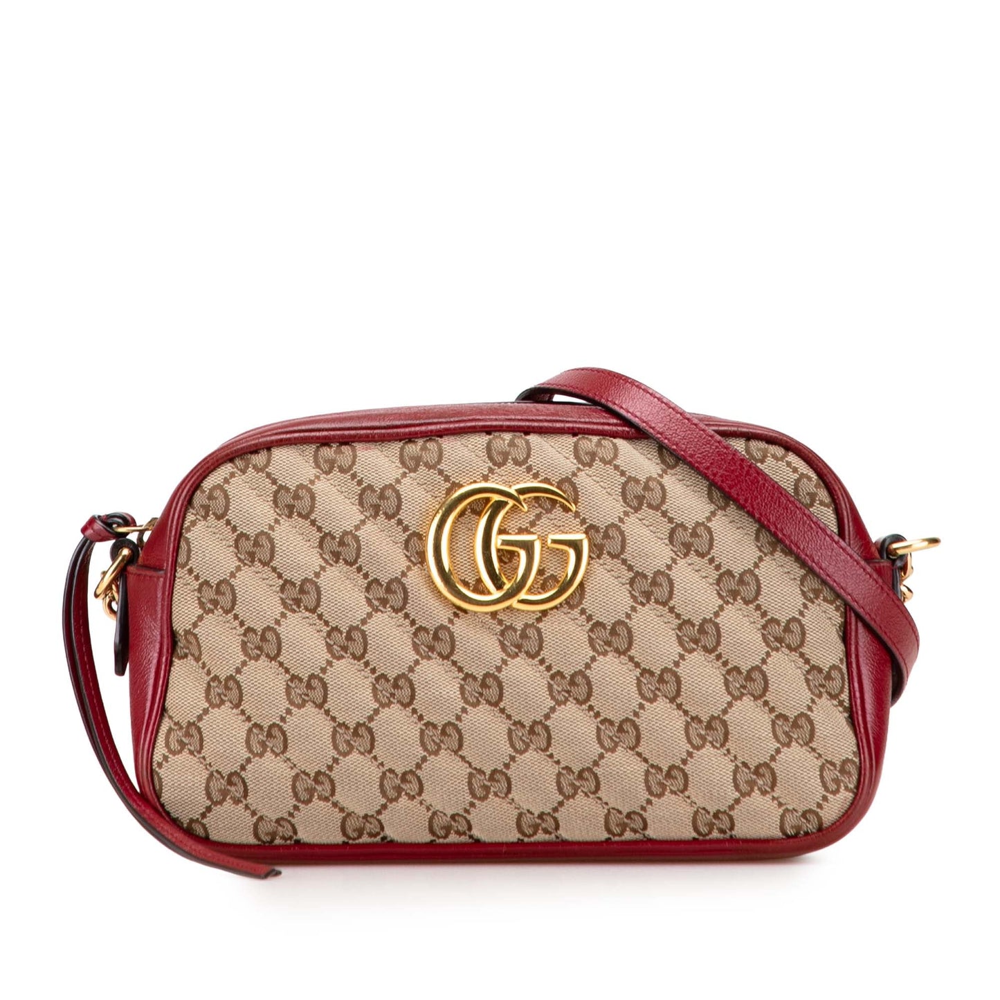 Gucci Small GG Marmont Matelasse GG Canvas and Leather Crossbody