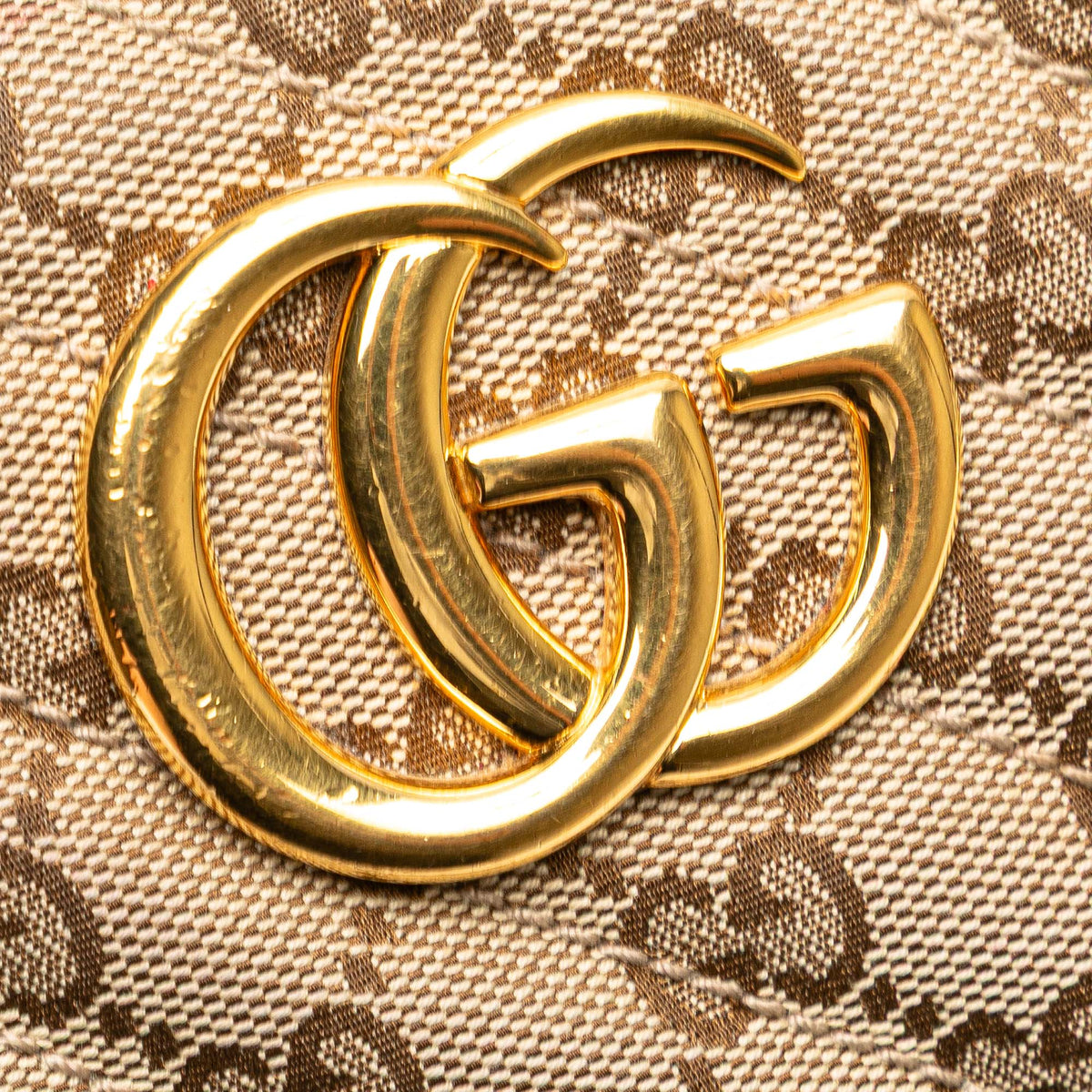 Gucci Small GG Marmont Matelasse GG Canvas and Leather Crossbody