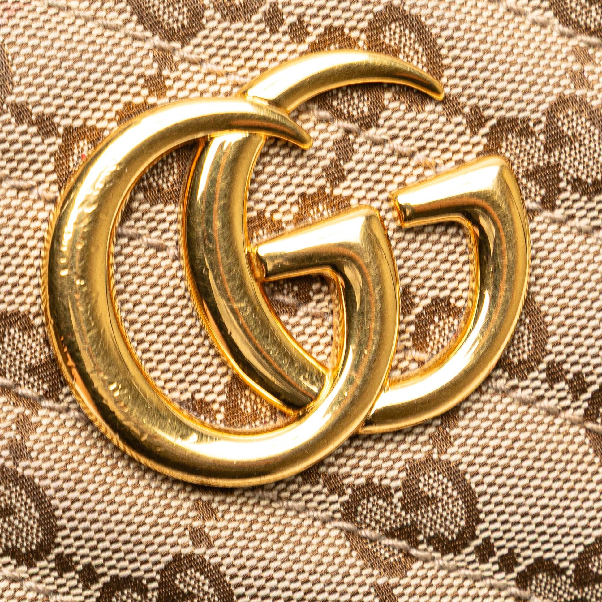 Gucci Small GG Marmont Matelasse GG Canvas and Leather Crossbody