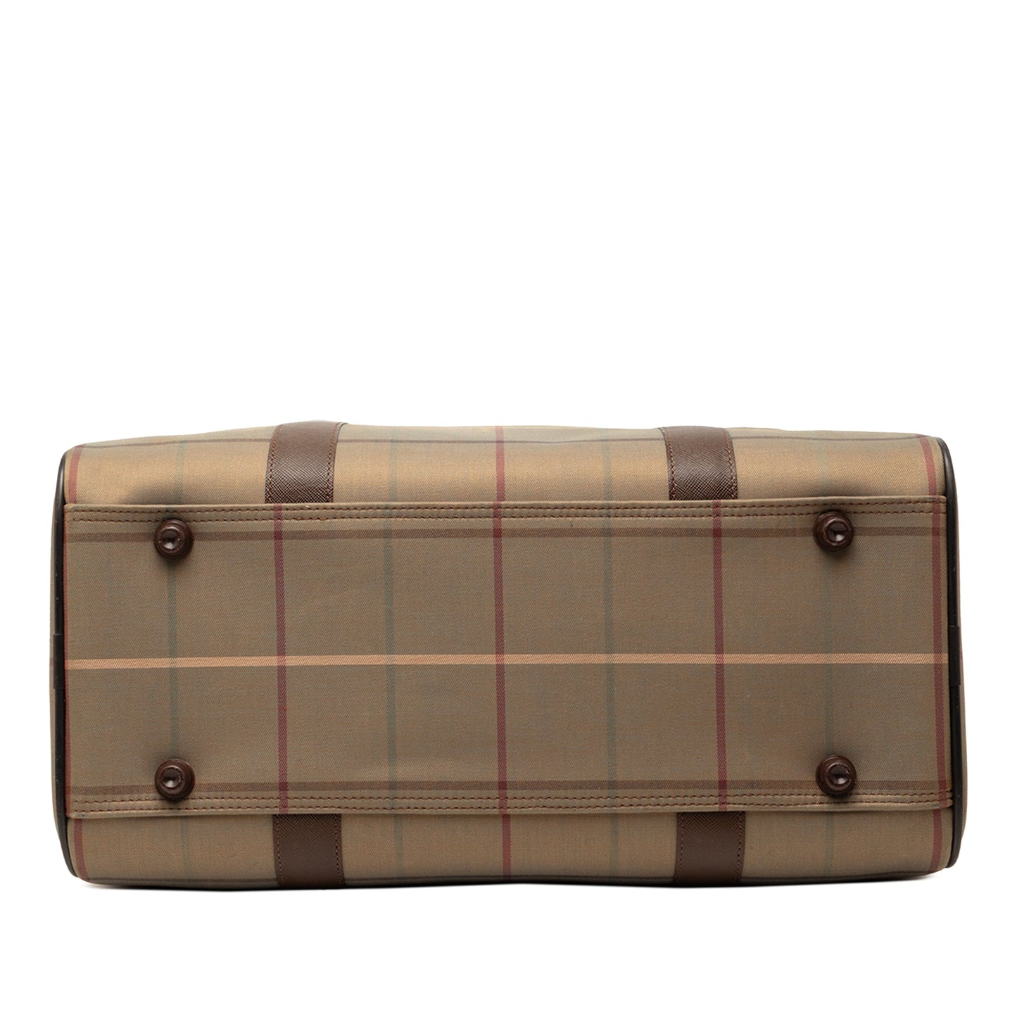 Vintage Check Canvas Boston Bag