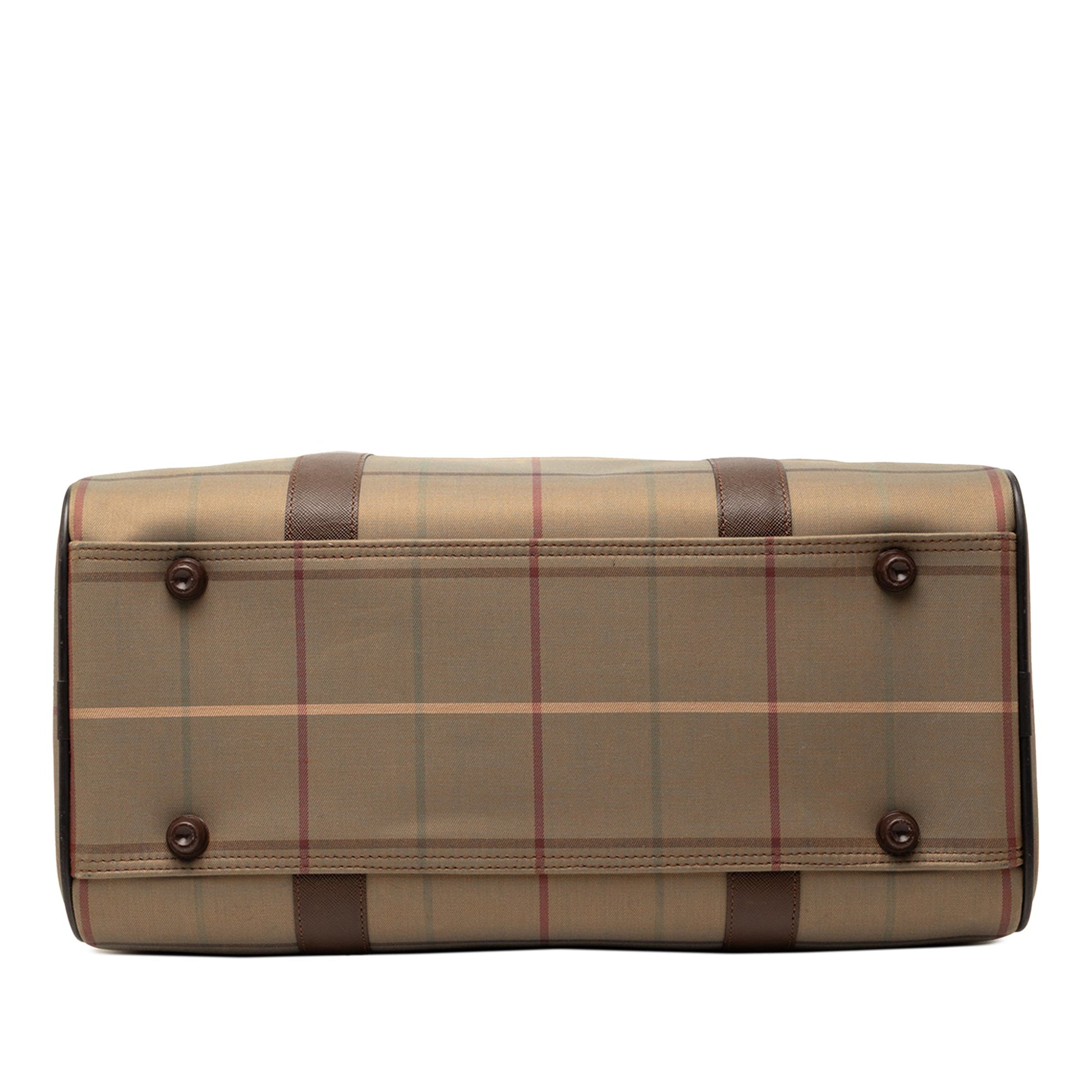 Vintage Check Canvas Boston Bag