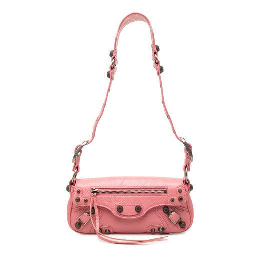 Balenciaga Lambskin Le Cagole Sling Bag XS — Pink