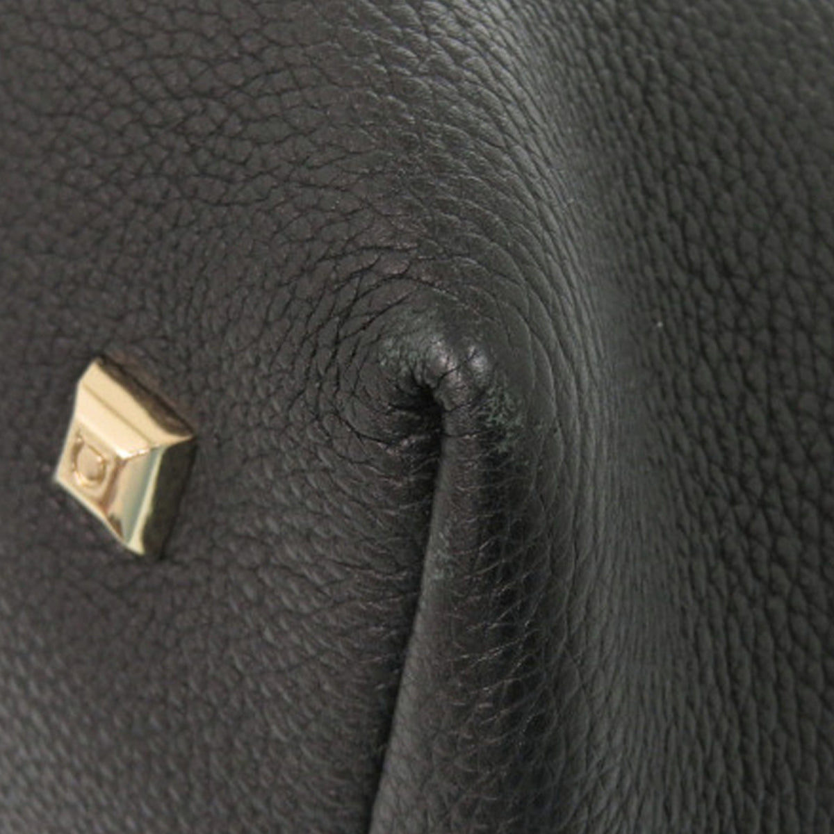 Ferragamo Grained Calfskin Studded Gancini Tote
