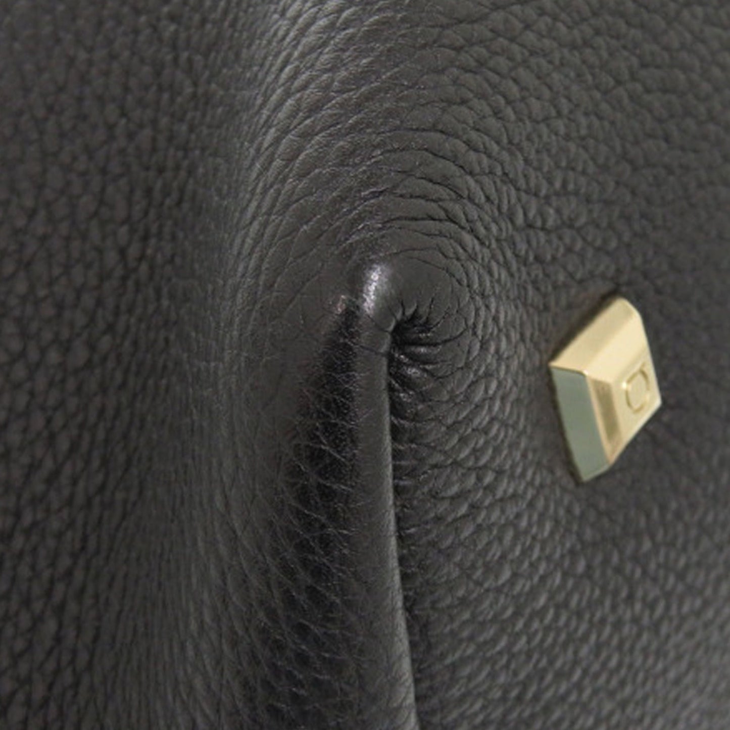 Ferragamo Grained Calfskin Studded Gancini Tote