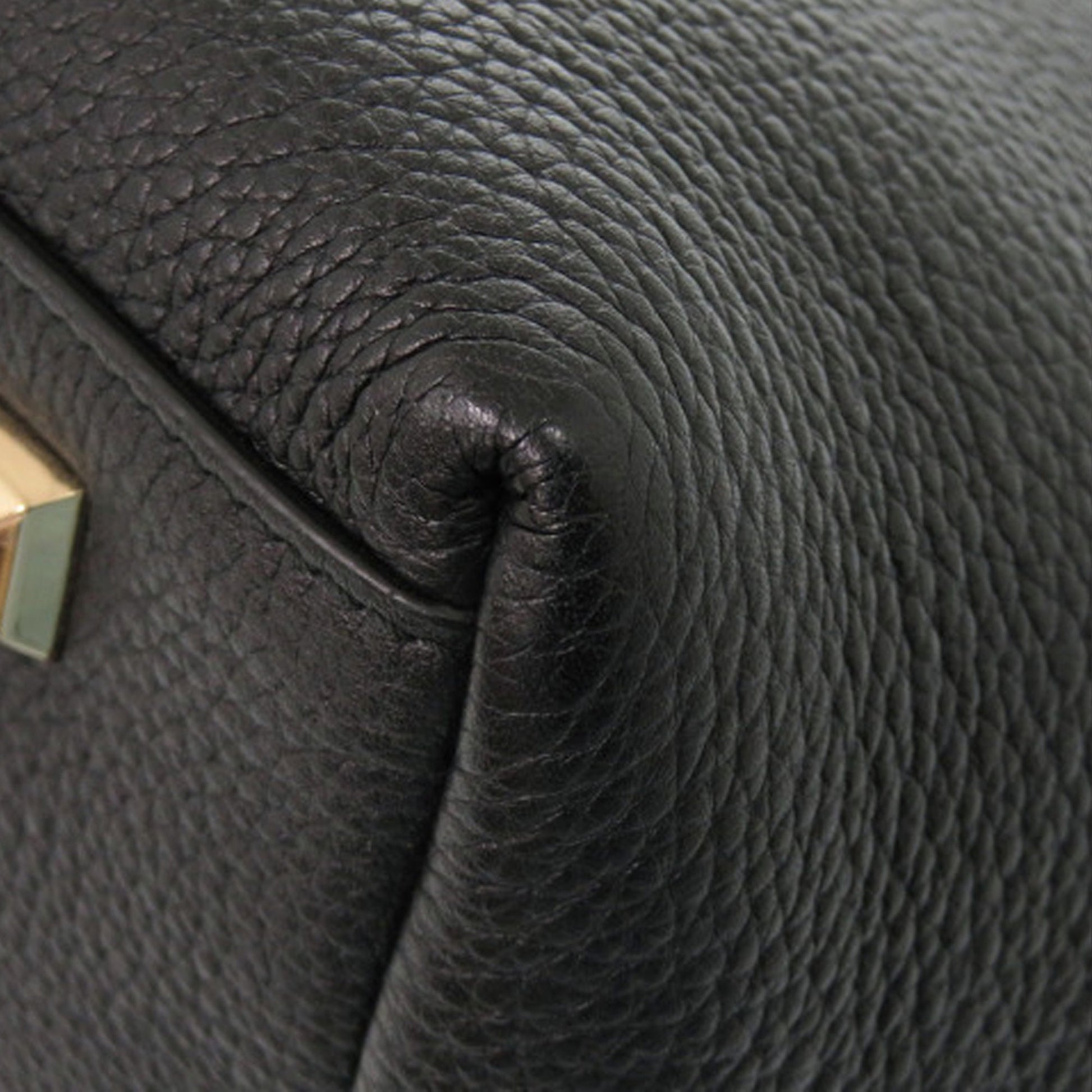 Ferragamo Grained Calfskin Studded Gancini Tote