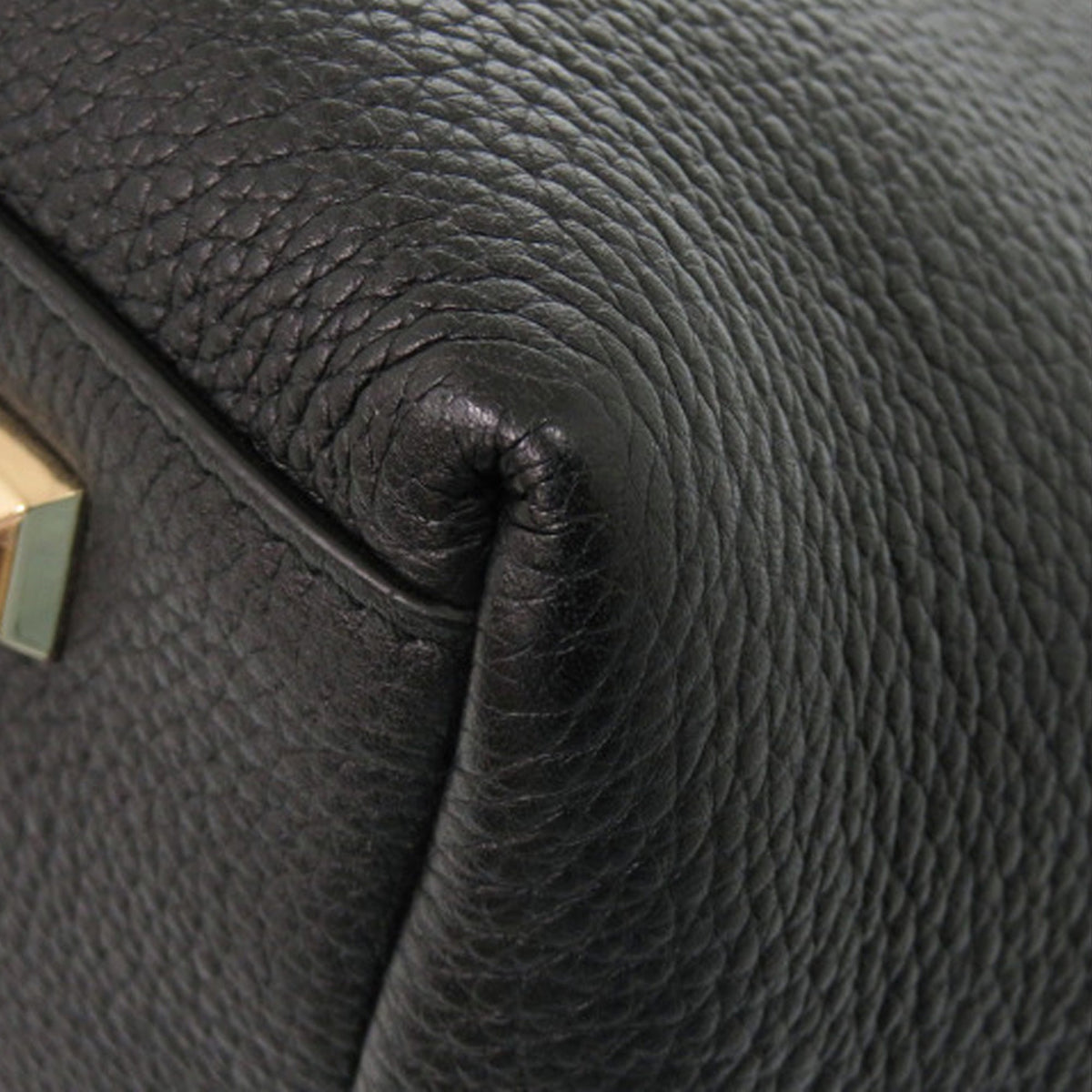 Ferragamo Grained Calfskin Studded Gancini Tote