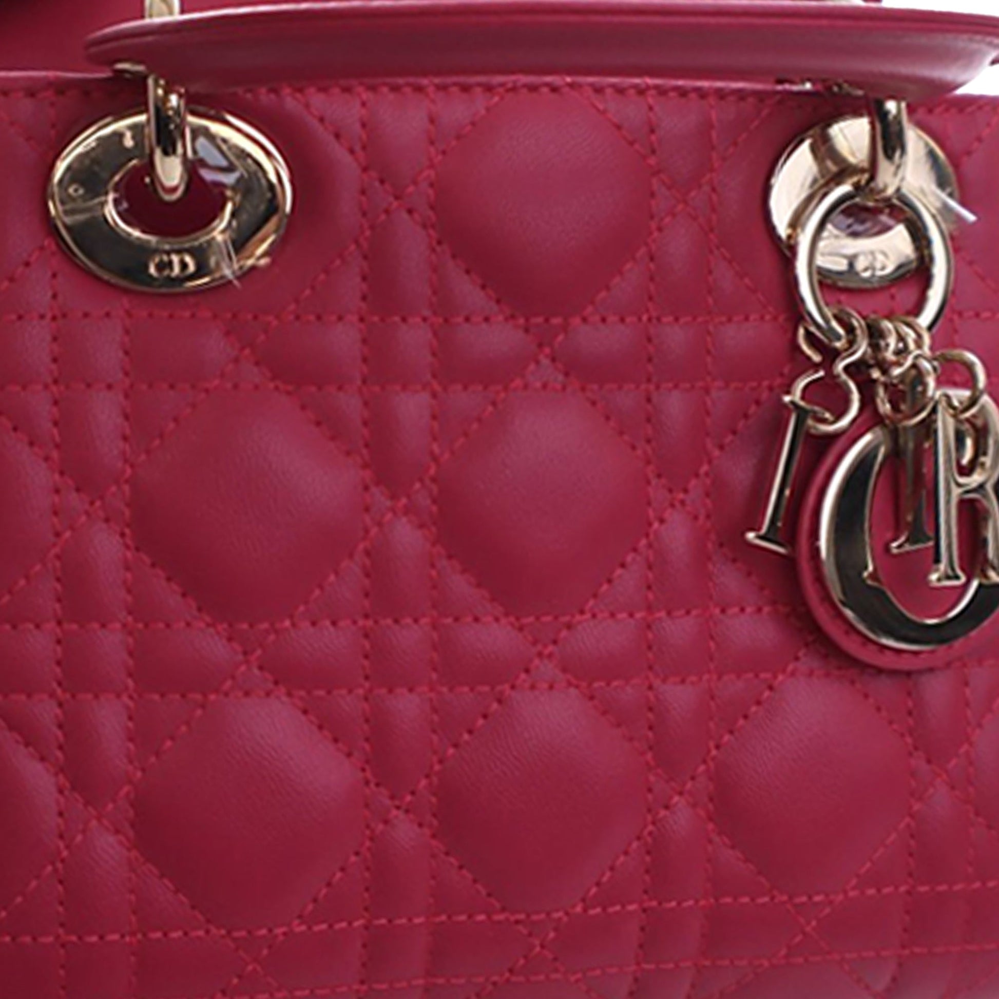 Dior Mini Lambskin Cannage Lady Dior