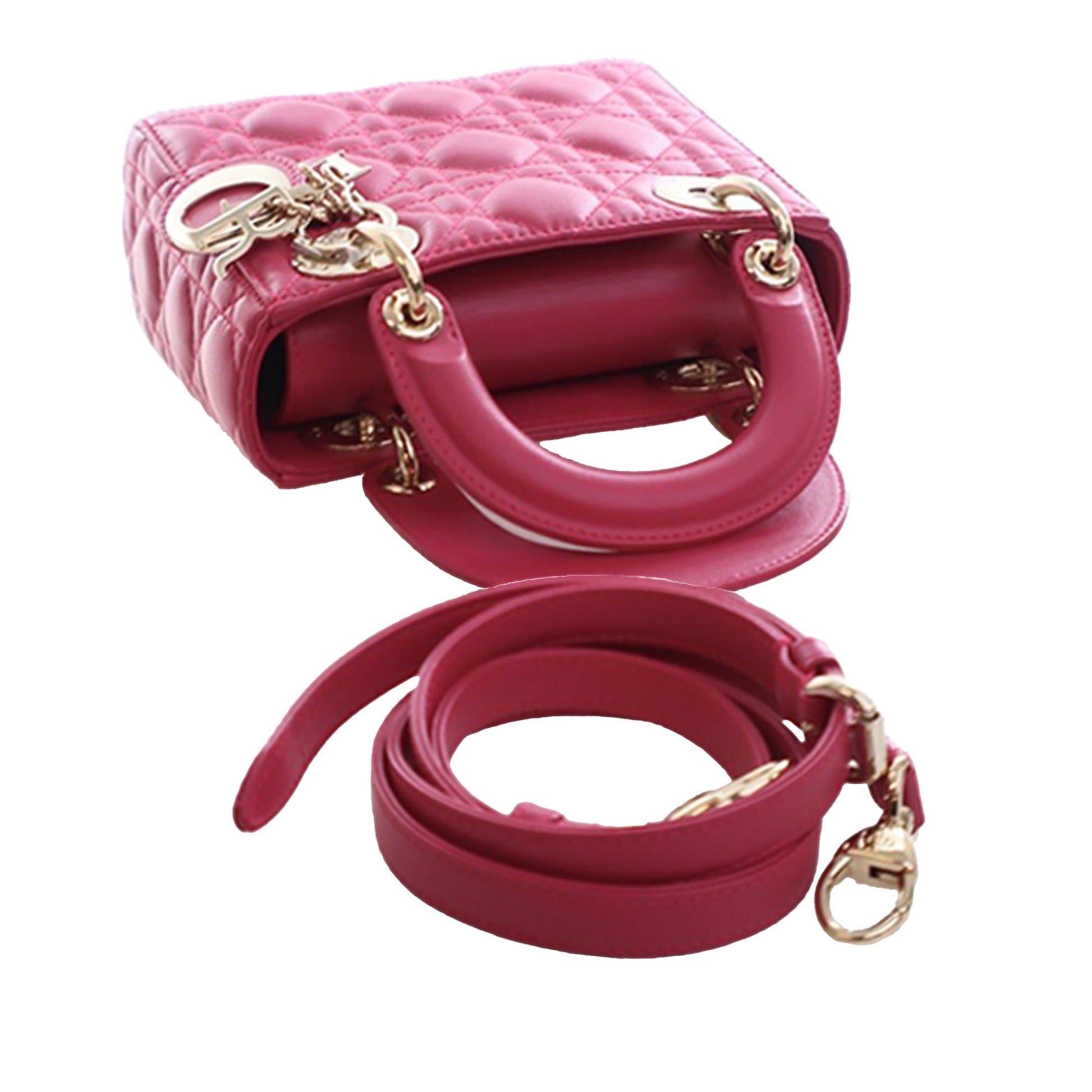 Dior Mini Lambskin Cannage Lady Dior