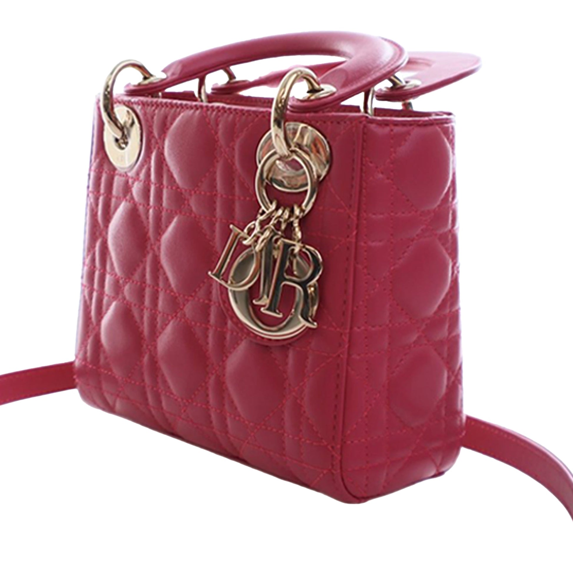 Dior Mini Lambskin Cannage Lady Dior