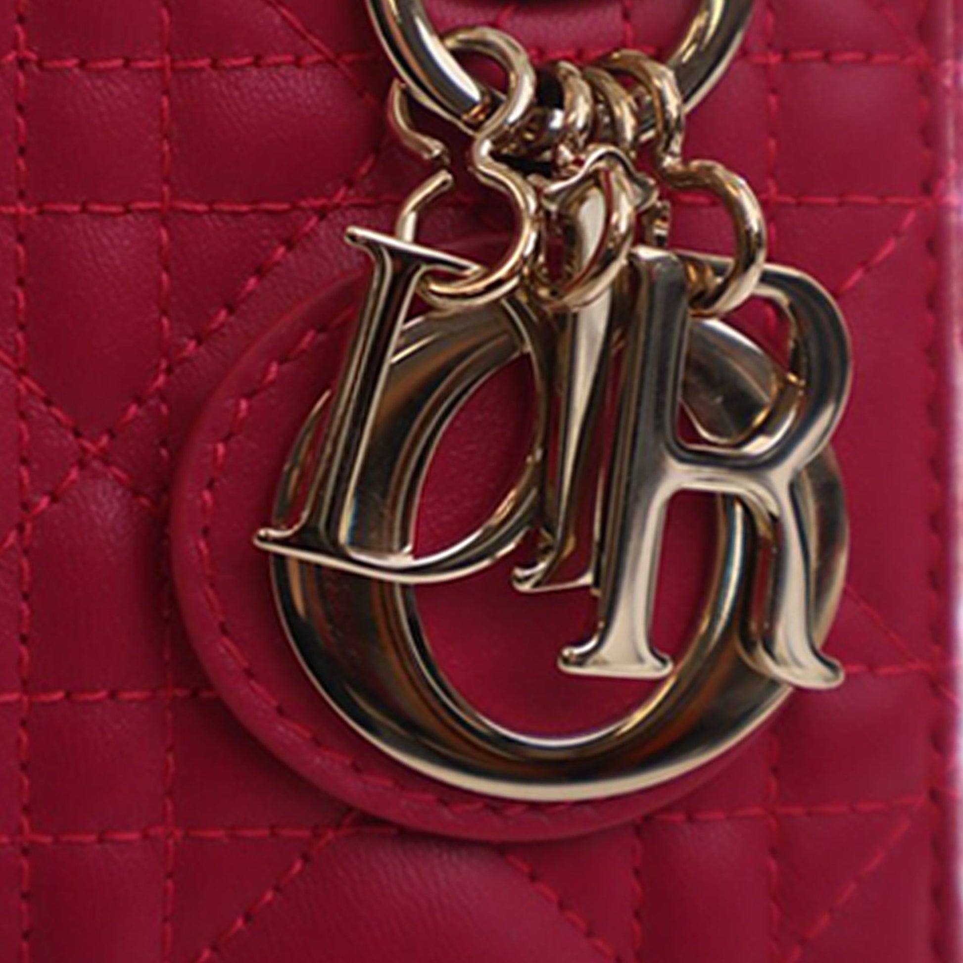 Dior Mini Lambskin Cannage Lady Dior