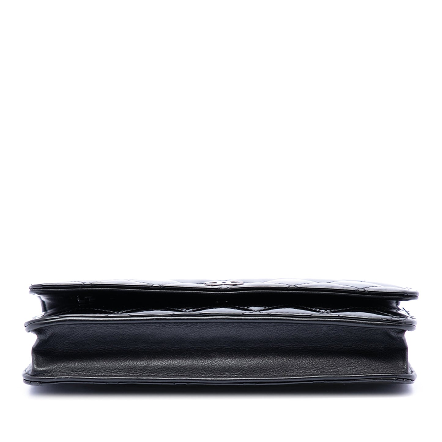 Chanel CC Quilted Patent Wallet On Chain
