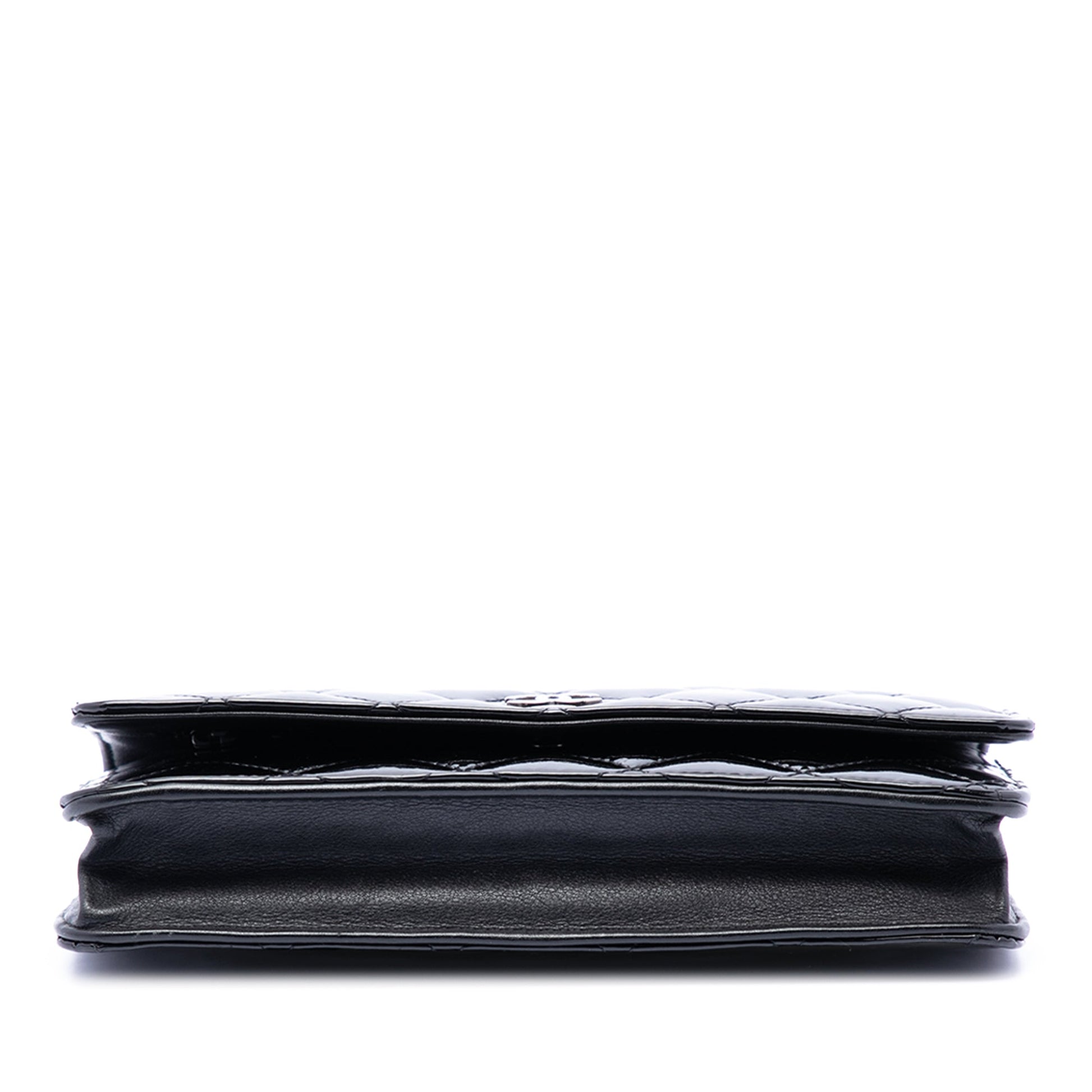 Chanel CC Quilted Patent Wallet On Chain