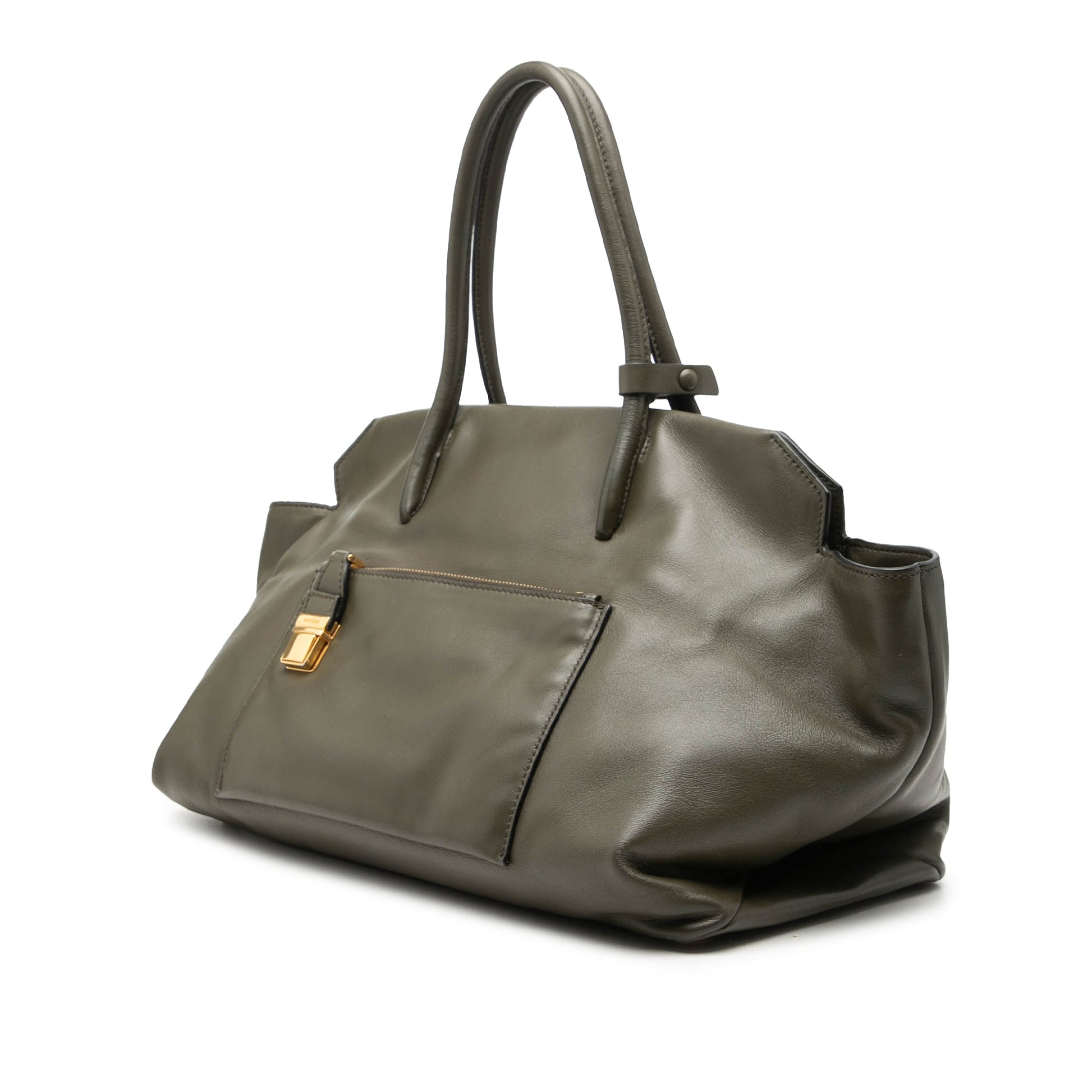 Miu Miu Vitello Soft Front Pocket Satchel