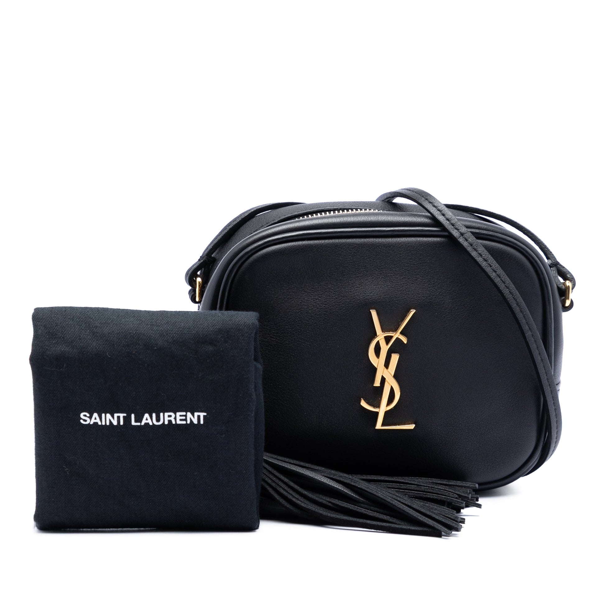 Saint Laurent Calfskin Monogram Blogger Bag