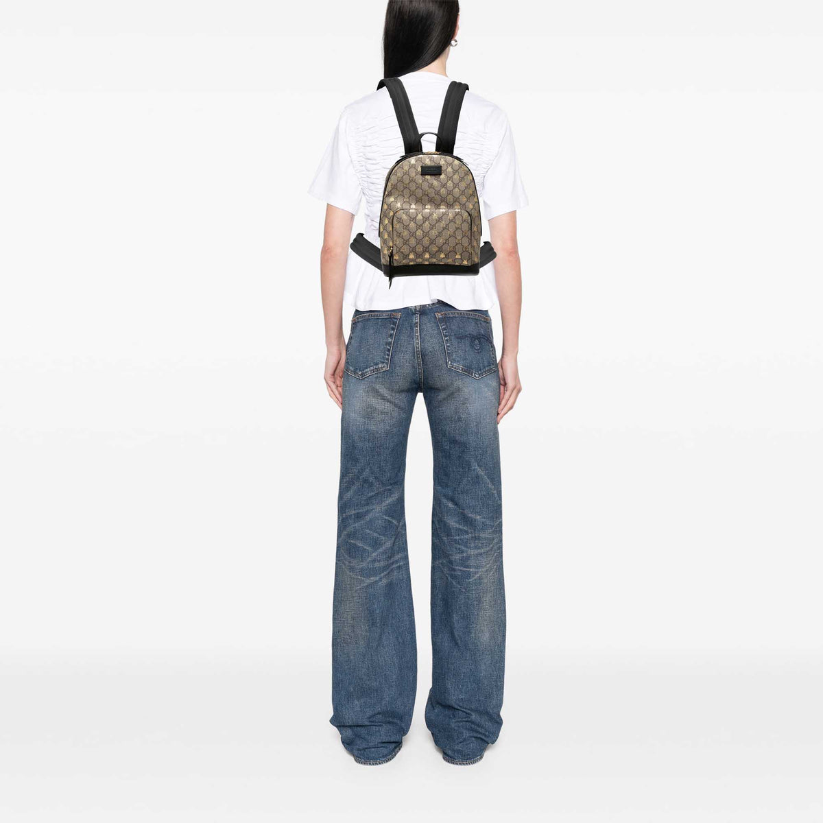 Gucci Small GG Supreme Bee Backpack