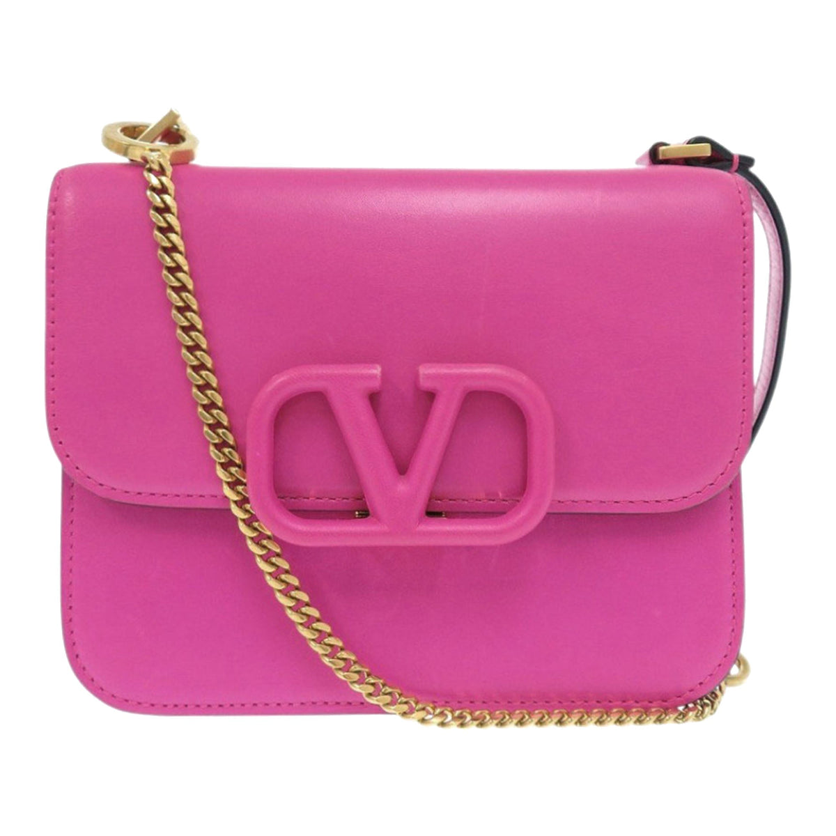 Valentino Mini Smooth Calfskin VSling Crossbody — Pink