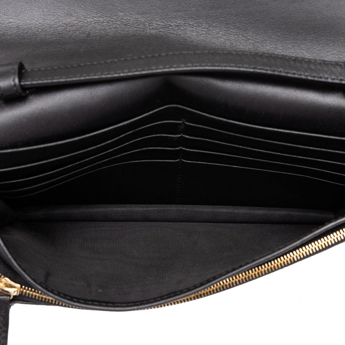 Gucci Microguccissima Wallet on Strap — Black