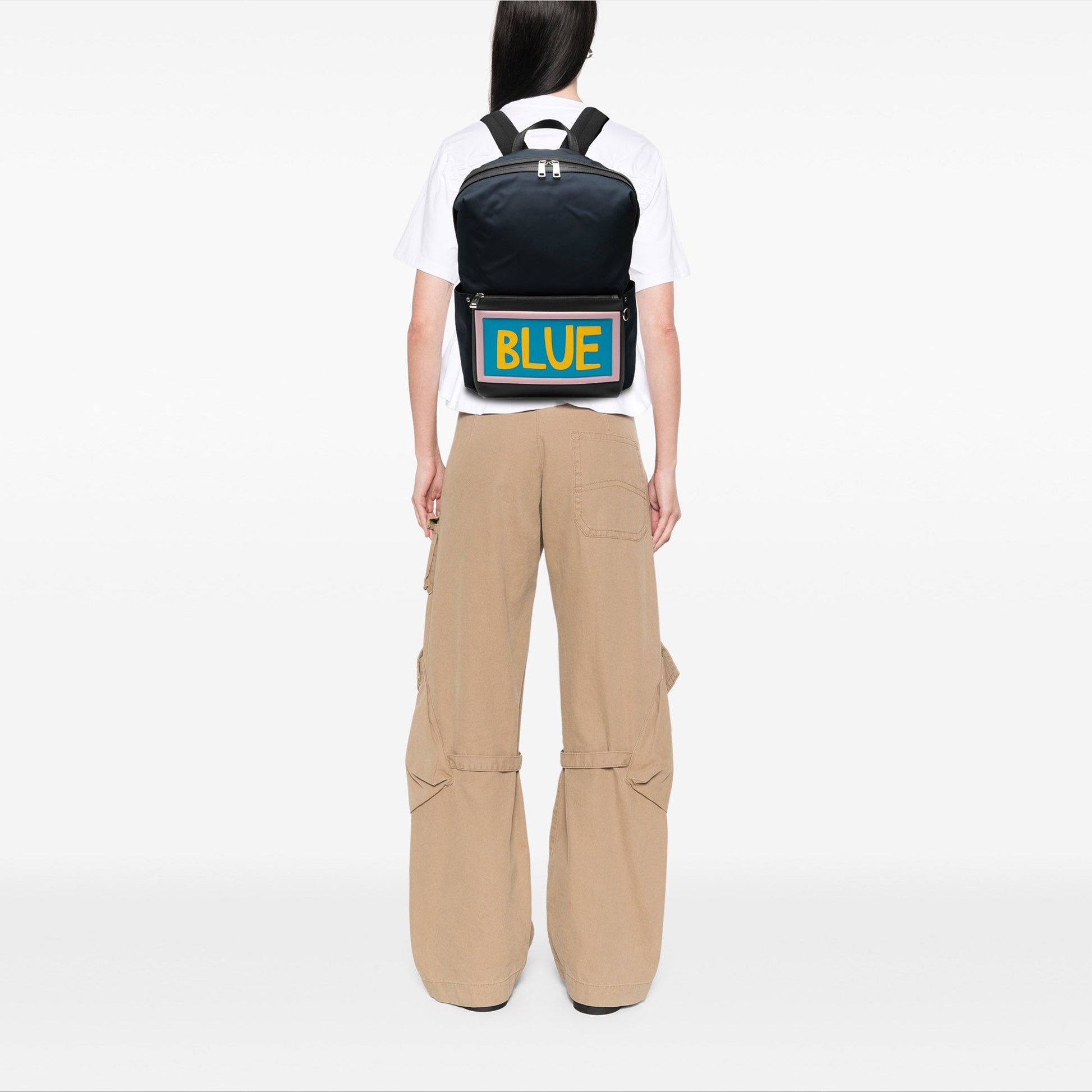Fendi Nylon Vocabulary Blue Backpack