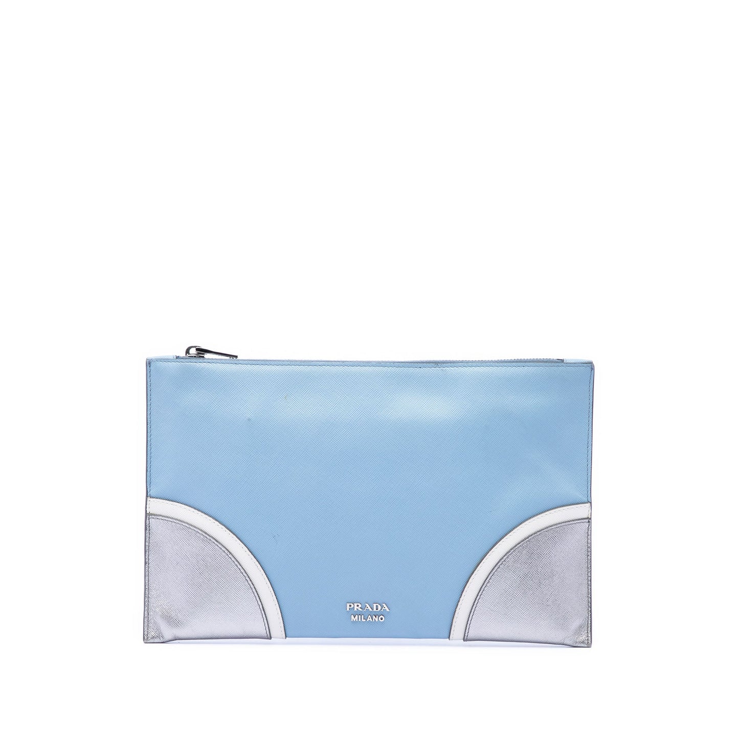 Prada Tricolor Saffiano Clutch