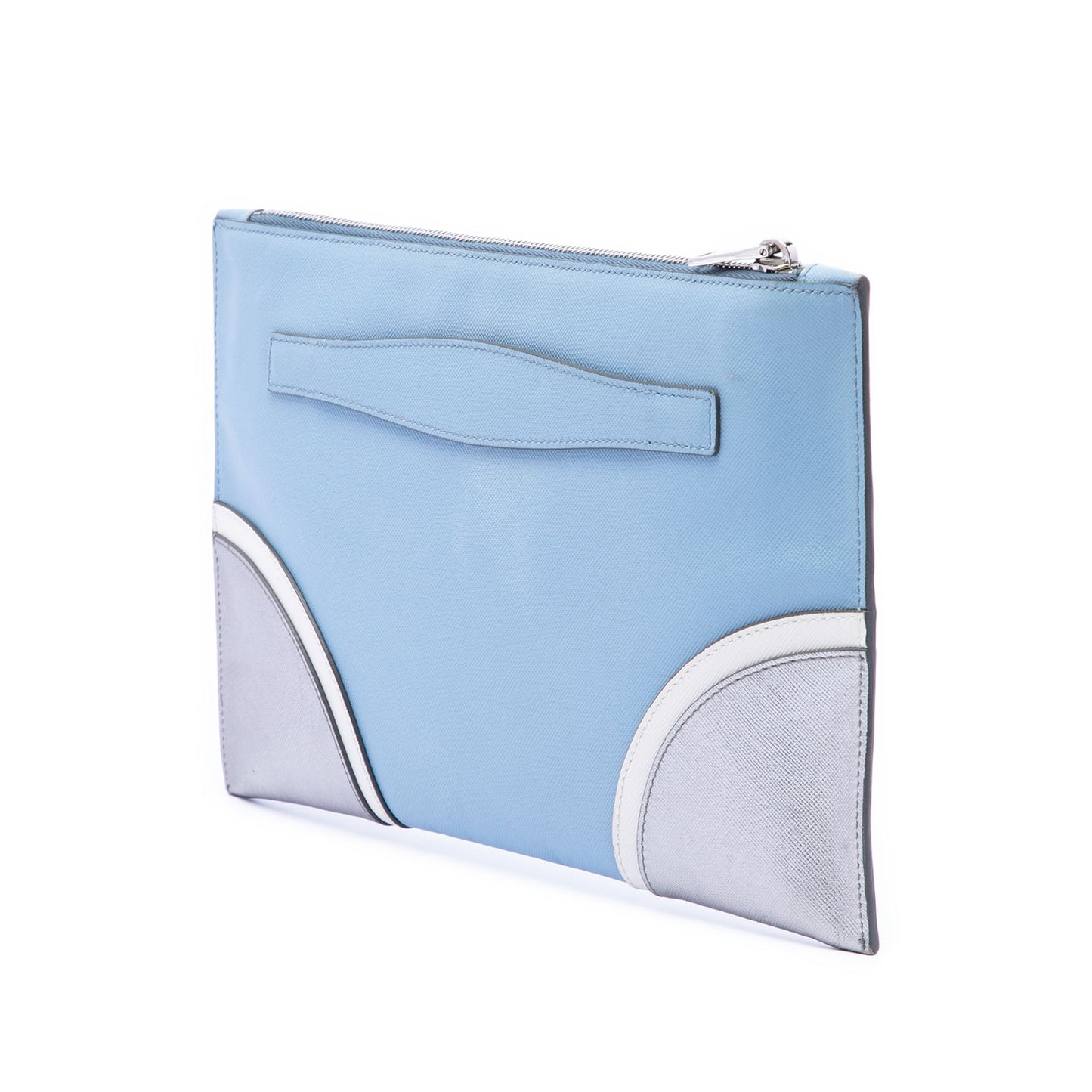 Prada Tricolor Saffiano Clutch