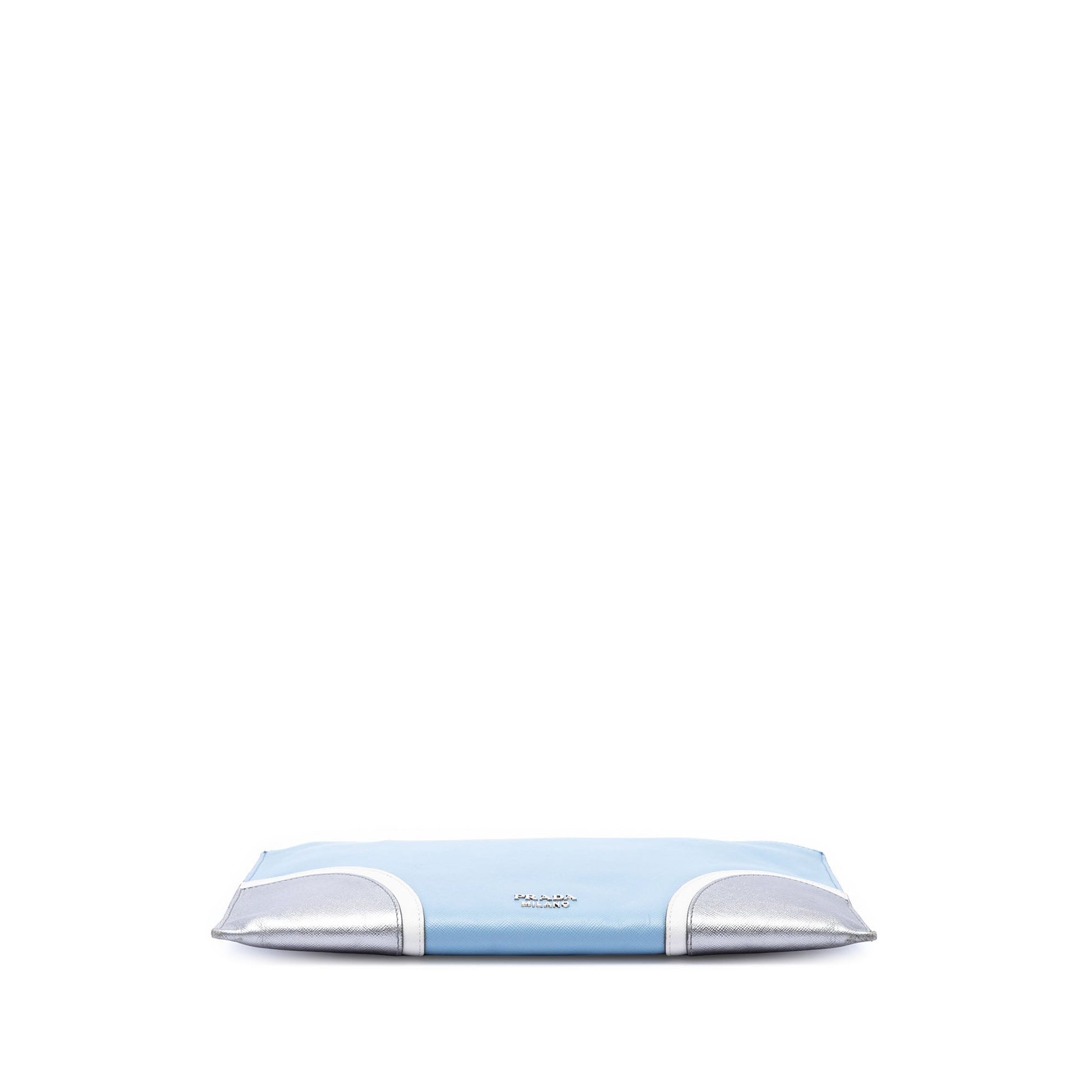 Prada Tricolor Saffiano Clutch
