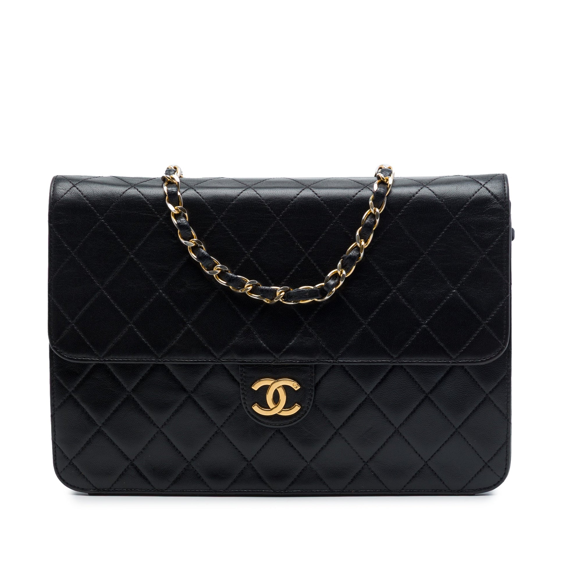 Chanel Medium CC Quilted Lambskin Single Flap